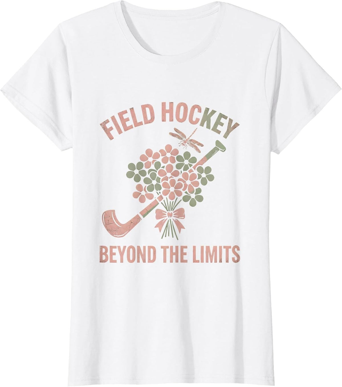 Field Hockey Beyond The Limits Athlete Design T-Shirt - White