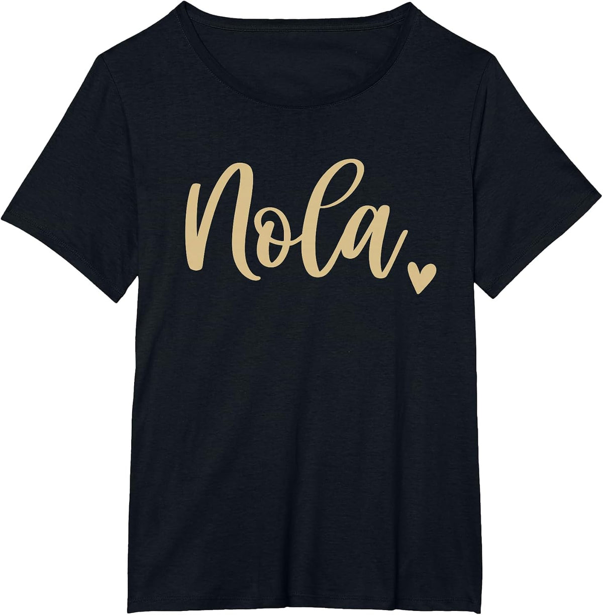 Nola New Orleans Cute Womens T-Shirt - Black