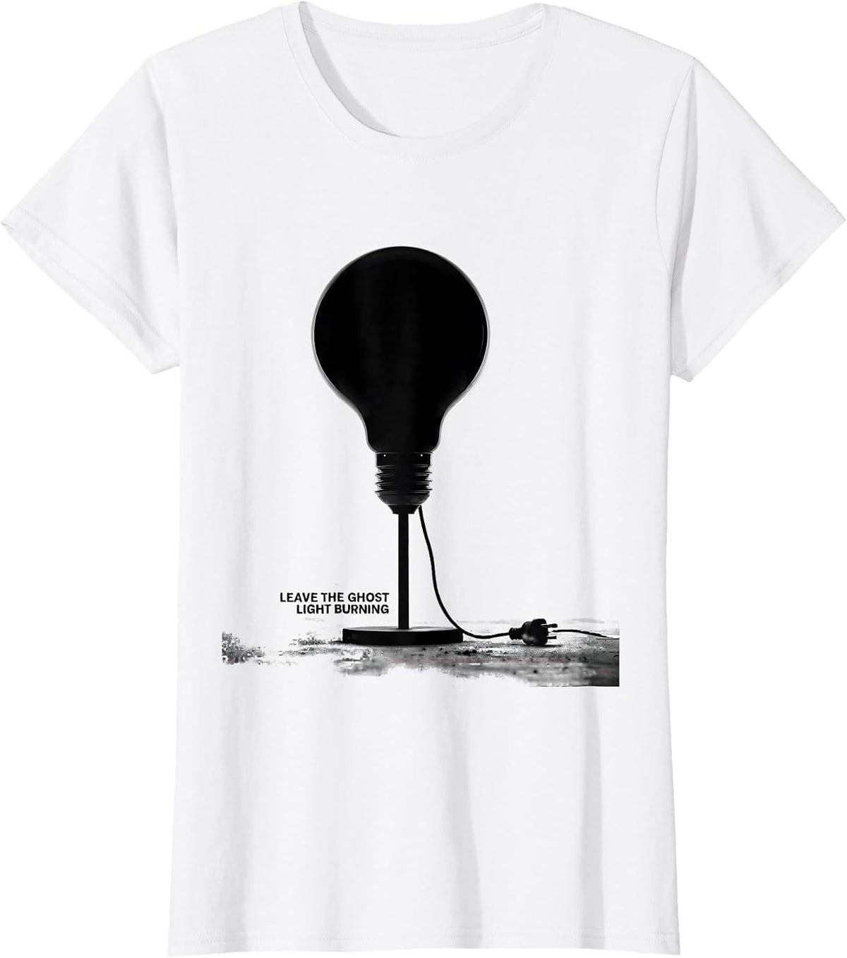 Leave The Ghost Light Burning Vintage Shakespeare Literary T-Shirt - White