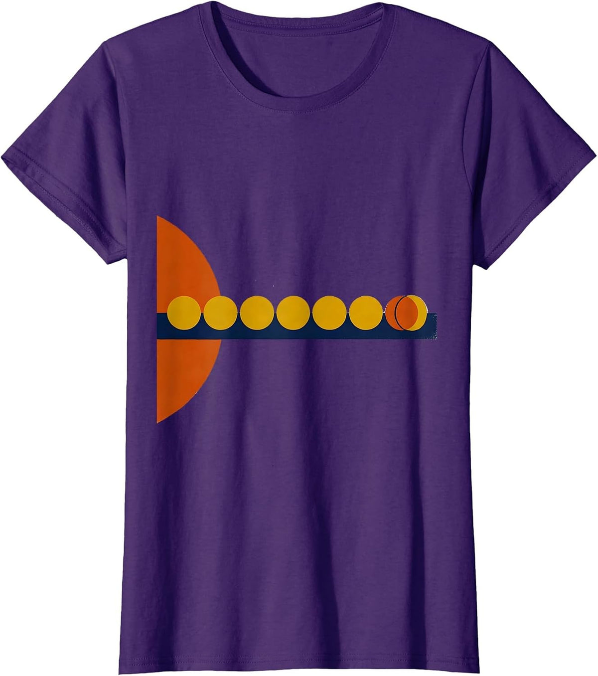 Women's Pluto Planet Solar System Funny Astronomy Science T-Shirt - Purple