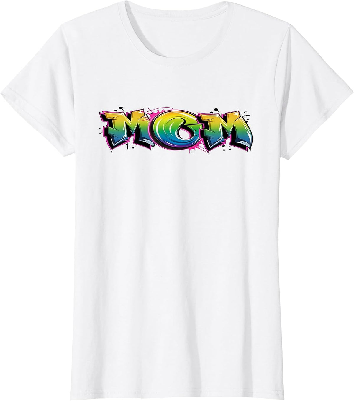 Airbrush Graffiti Mommy Mom Street Artist T-Shirt - White
