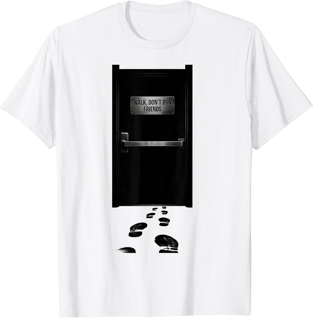 Men's Walk Don't Run Friends Funny Teacher Appreciation Gift T-Shirt - White