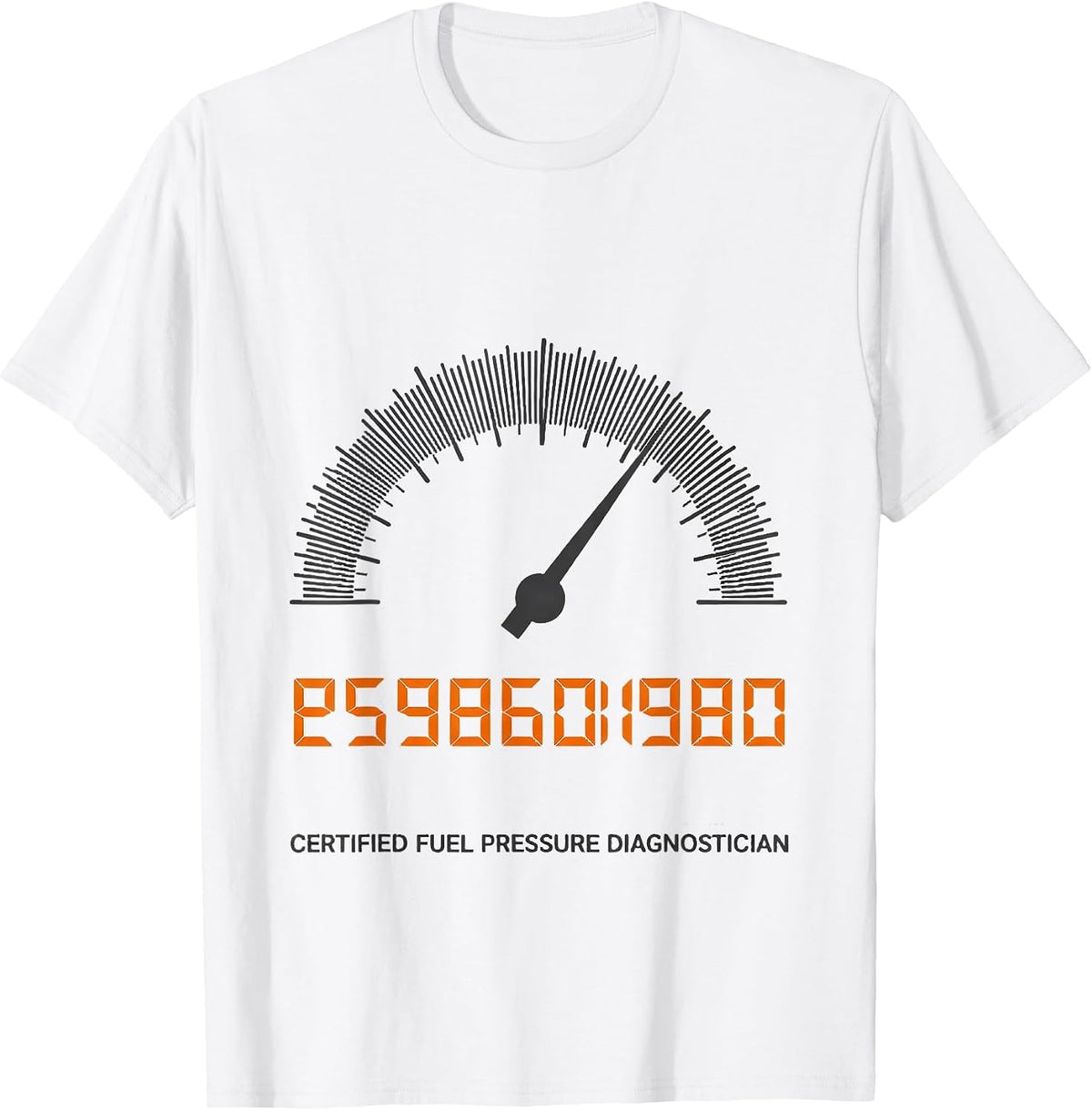 Men's Certified Fuel Pressure Diagnostician Funny Mechanic Auto T-Shirt - White