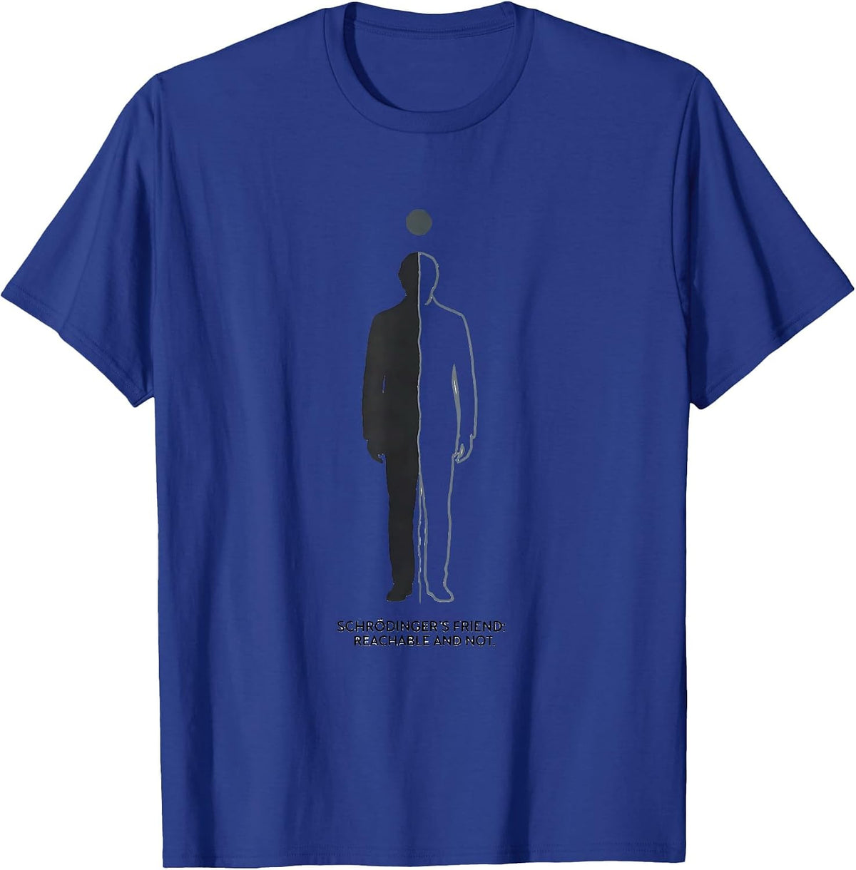 Men's Schrödinger's Friend: Reachable And Not Physics T-Shirt - Royal Blue