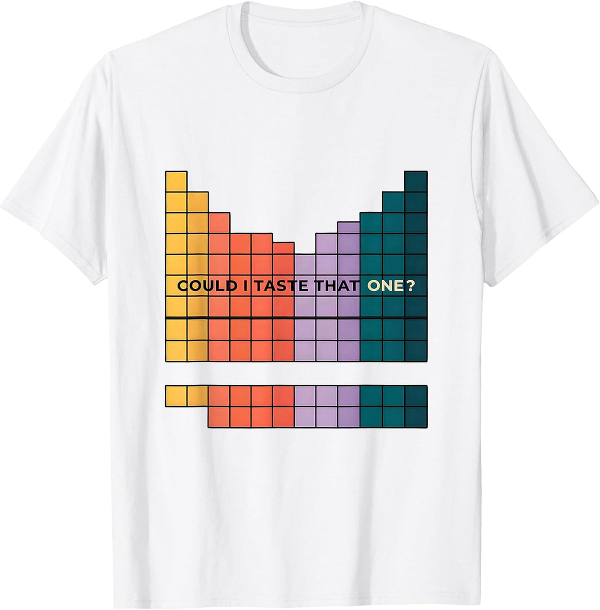 Men's Could I Taste That One Funny Periodic Table Science Teacher T-Shirt - White