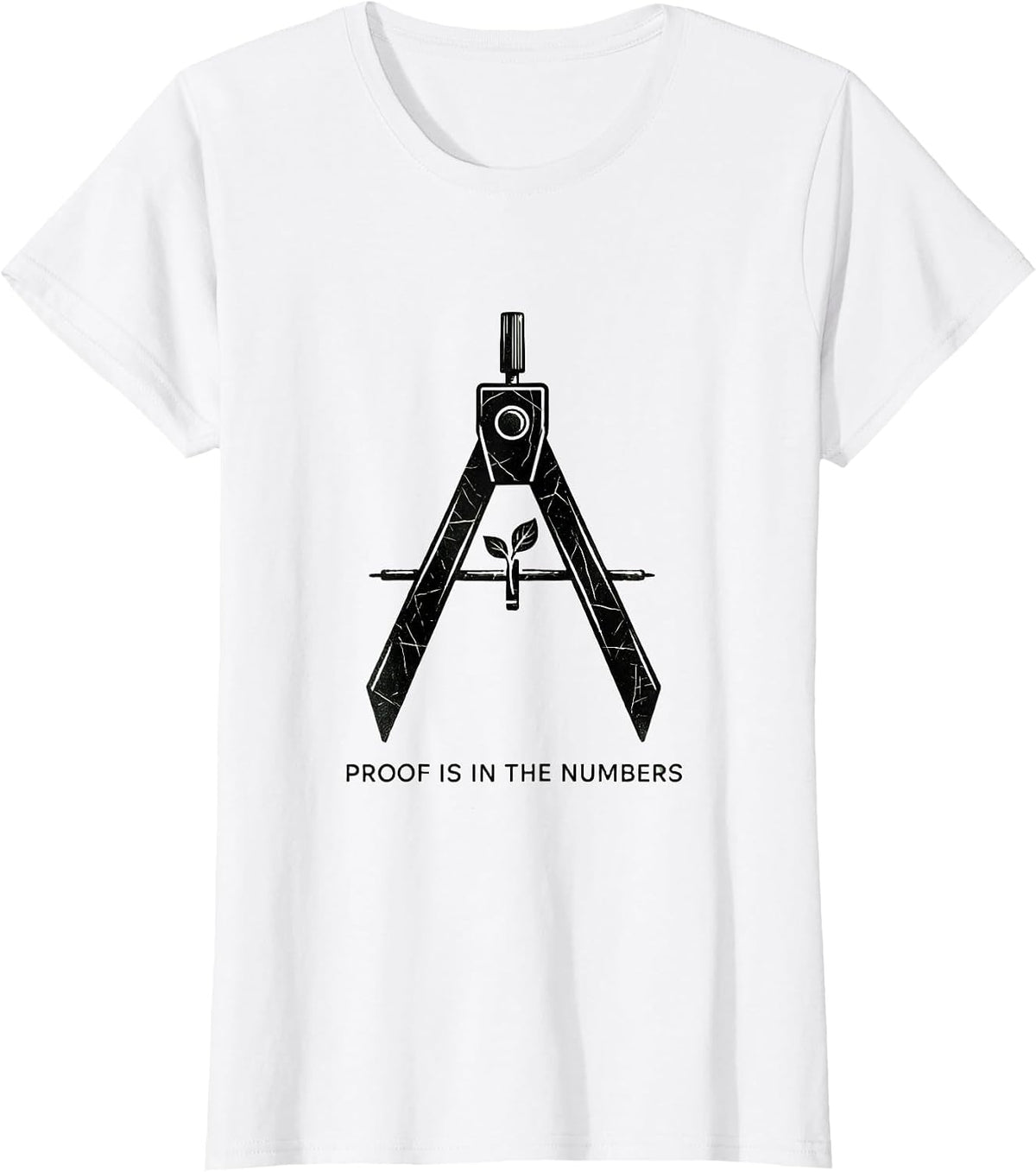 Proof Is In The Numbers Math Teacher Design T-Shirt - White