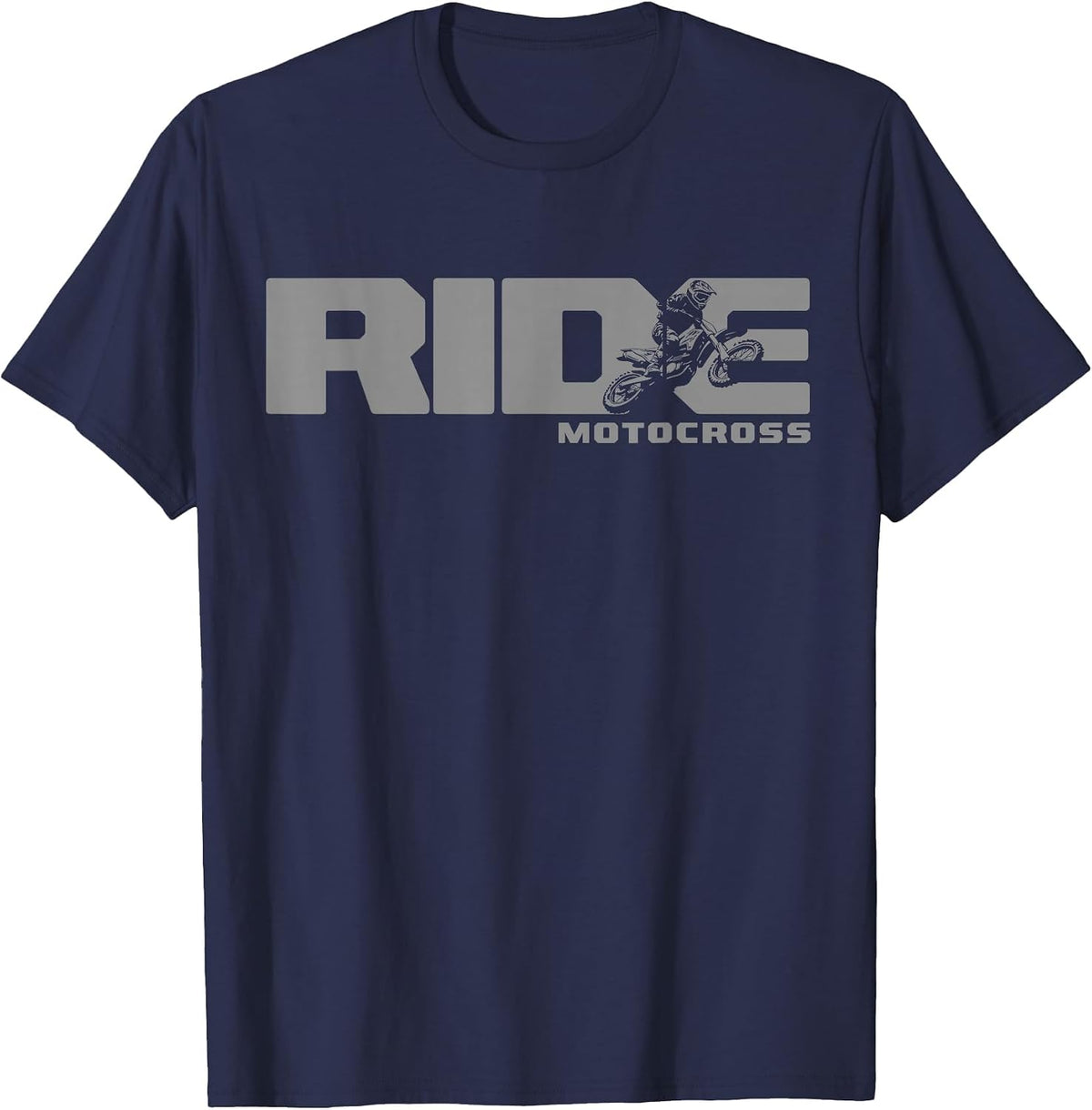 Ride Dirt Bike Motocross Apparel - Motocross Dirt Bike T-Shirt - Navy Blue