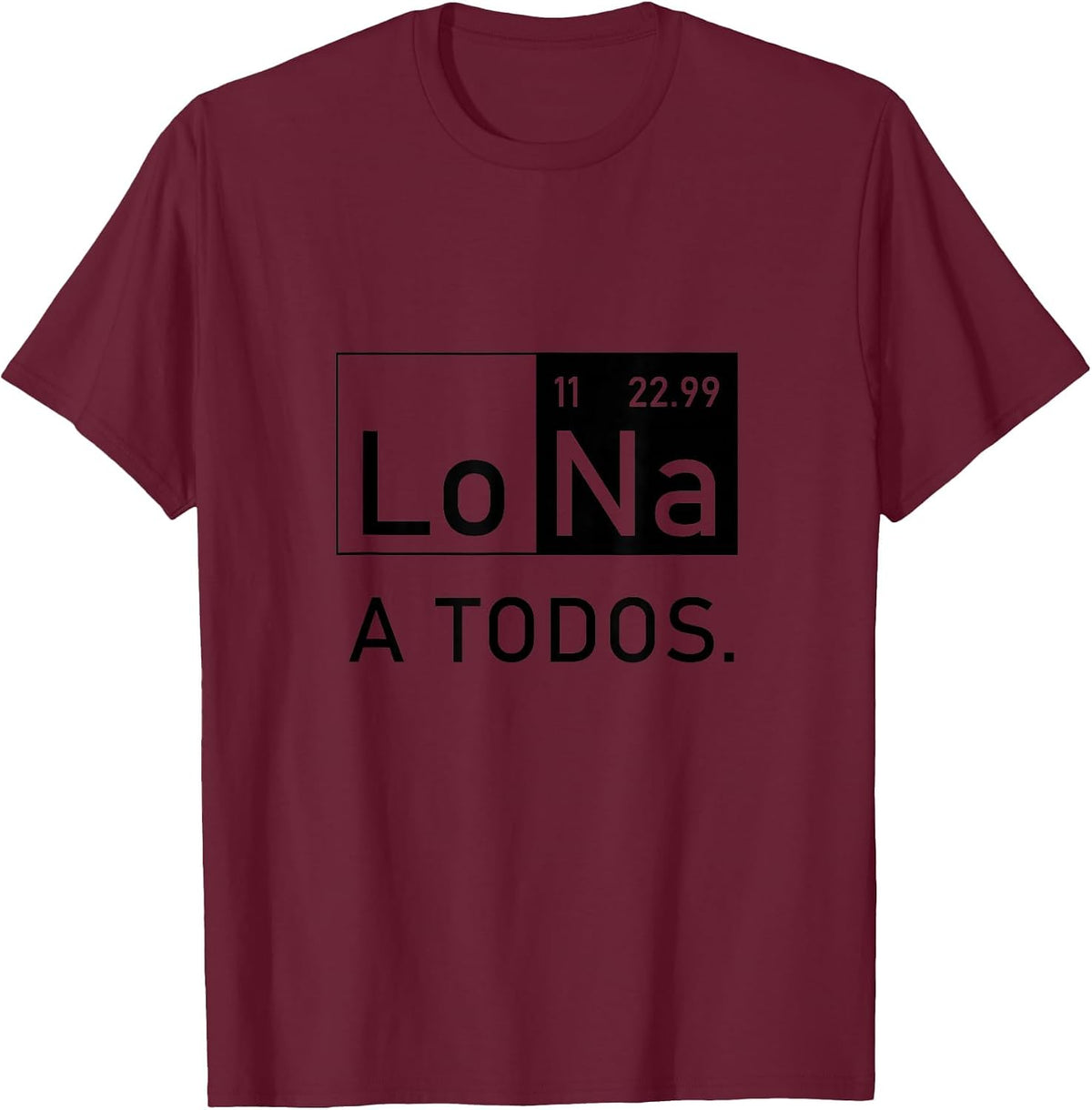 I Hate All Hate All Funny Chemistry T-Shirt - Burgundy