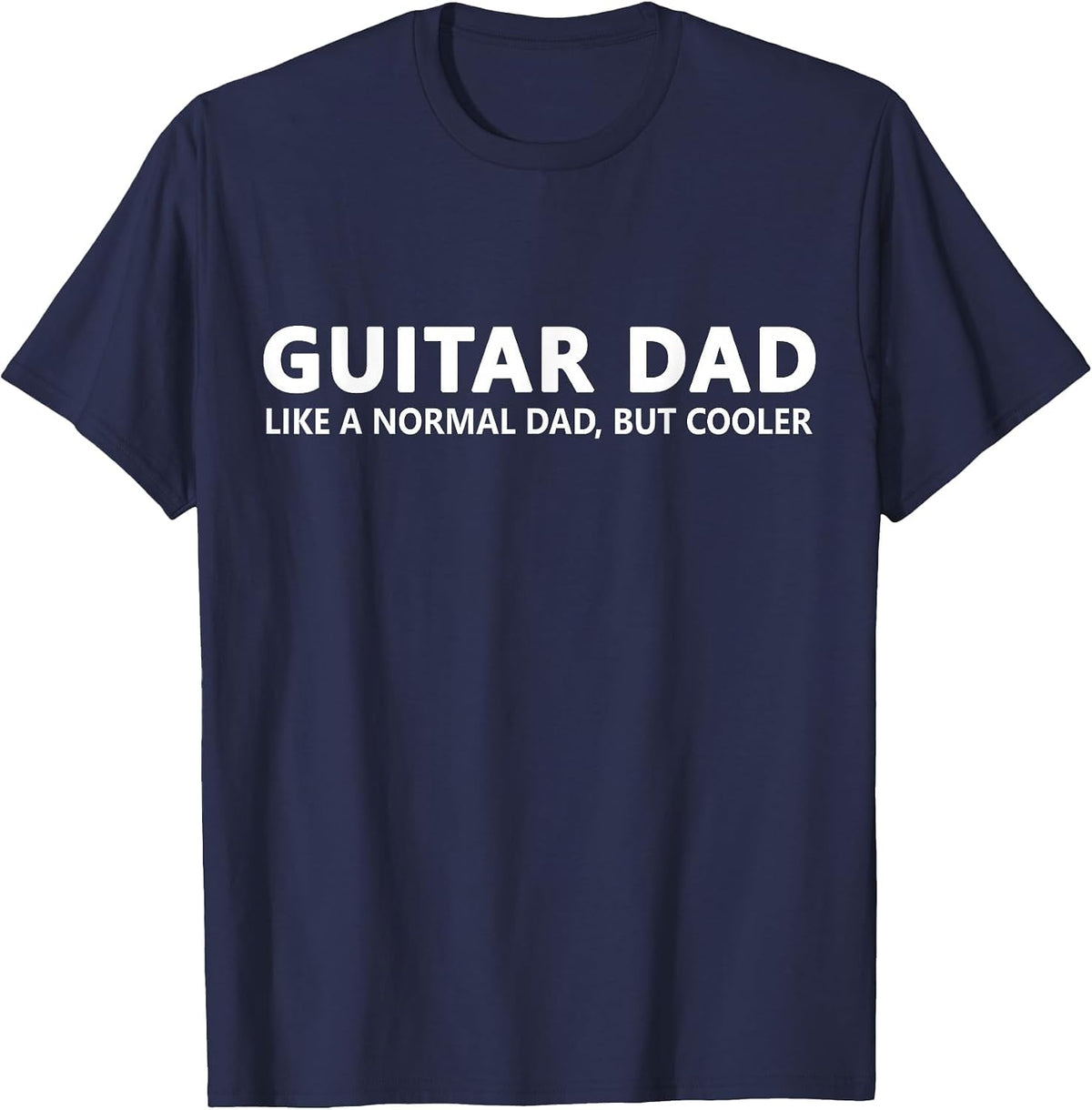Guitar Father Guitar Dad T-Shirt - Navy Blue