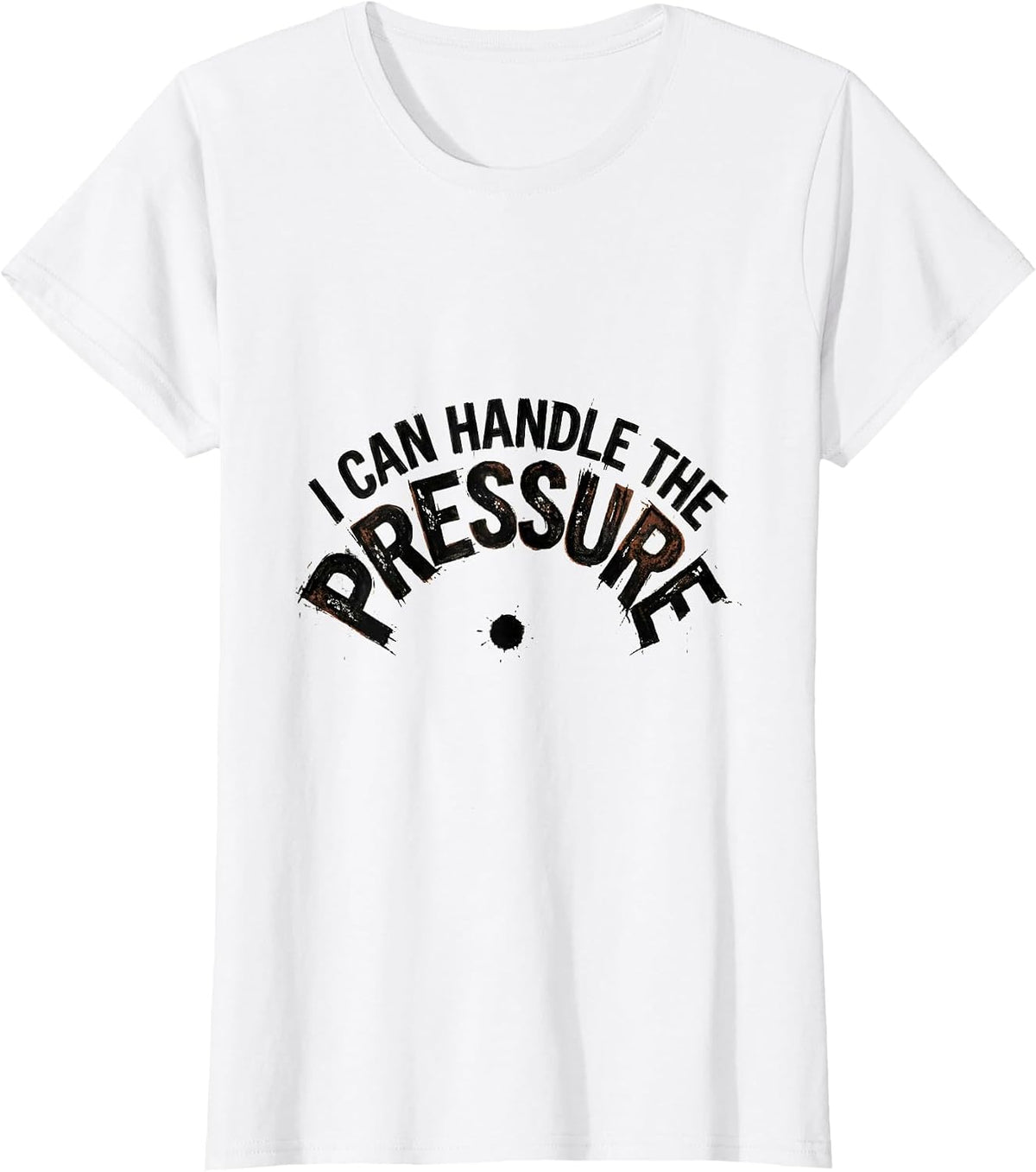 I Can Handle The Pressure Funny Science Nerd Periodic Table T-Shirt - White