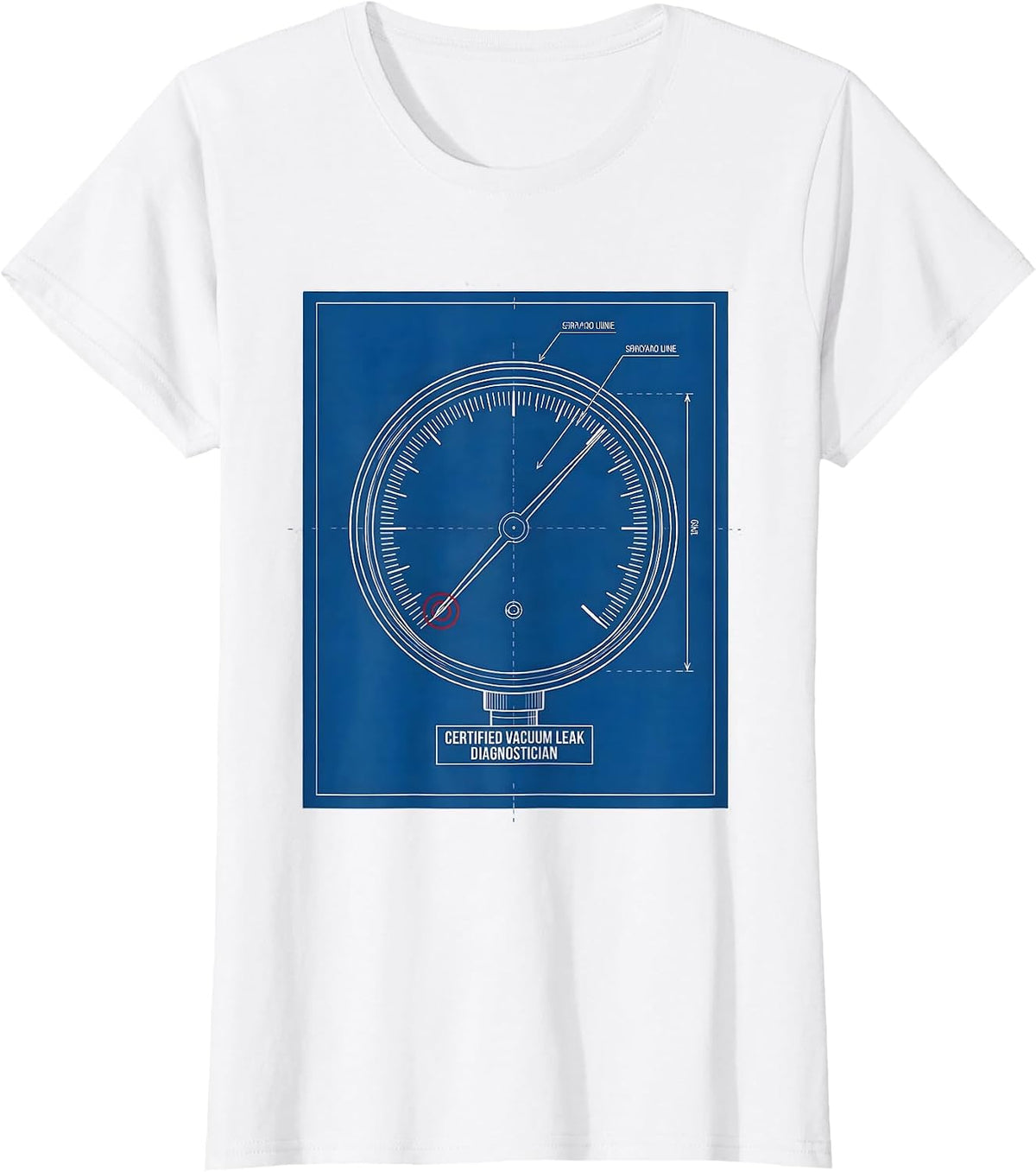 Women's Certified Vacuum Leak Diagnostician Funny Mechanic Auto T-Shirt - White