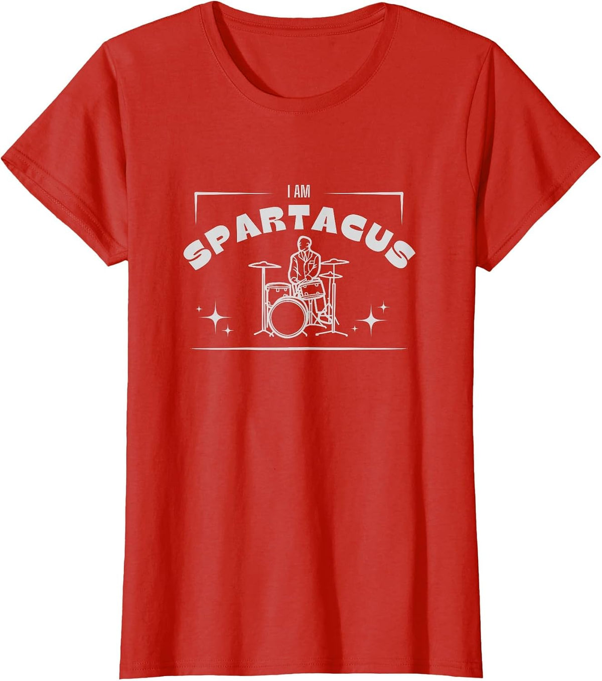 I Am Spartacus, Drummer T-Shirt - Red