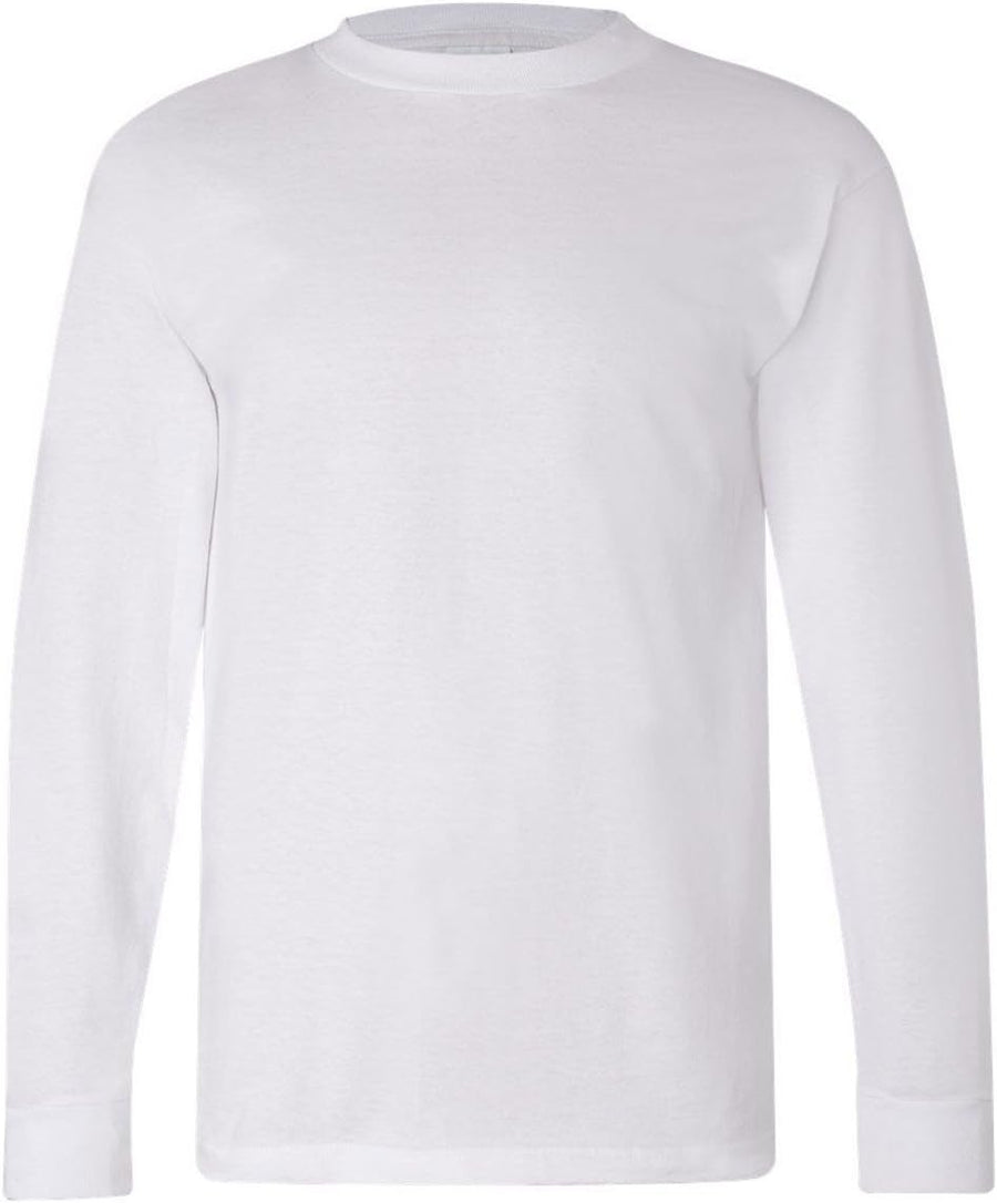 Bayside mens Adult Long Sleeve Tee (BA5060) - White