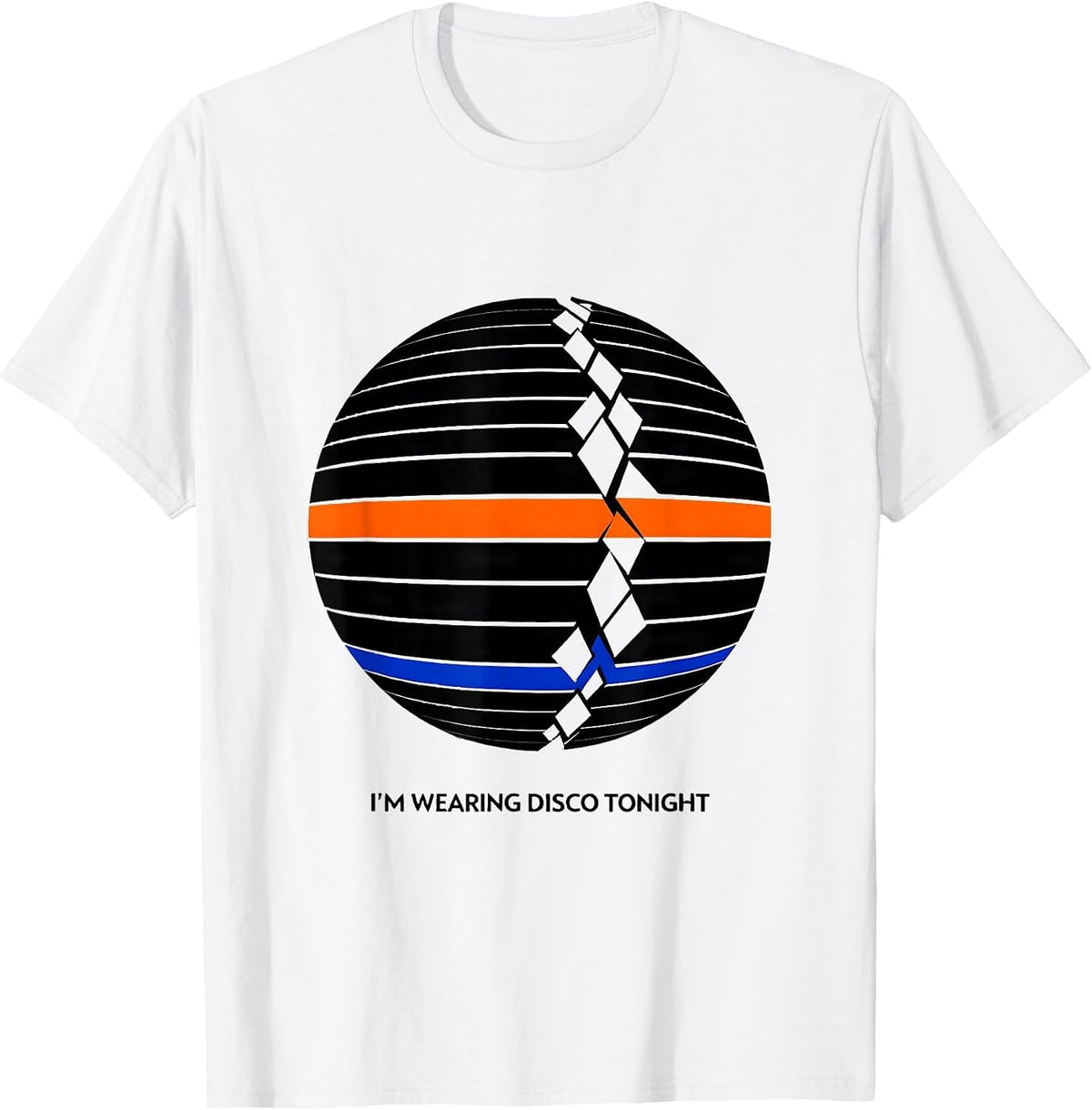 Men's I'm Wearing Disco Tonight Vintage Retro 70s Disco Party T-Shirt - White
