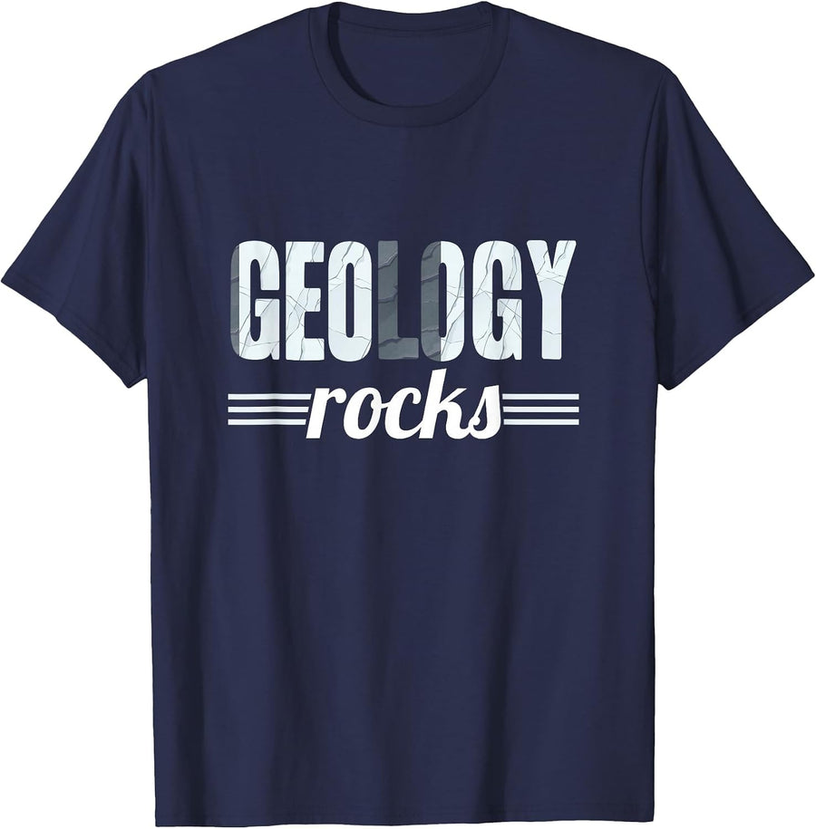 Geology Rocks Collecting Rocks Geology Rockhounding T-Shirt - Navy Blue