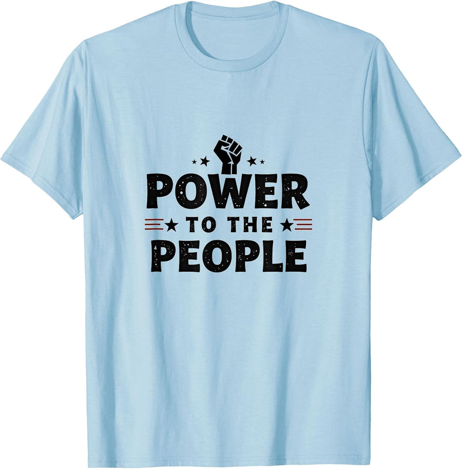 Power to The People Inauguration Day 2025 T-Shirt - Baby Blue