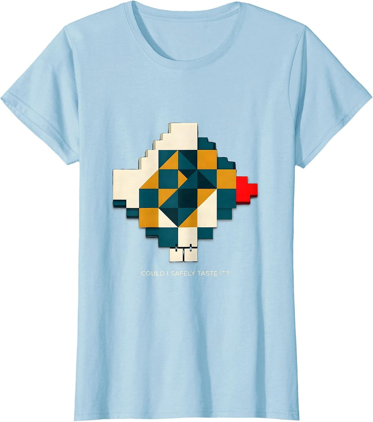 Could I Safely Taste It Funny Periodic Table Teacher Science T-Shirt - Baby Blue