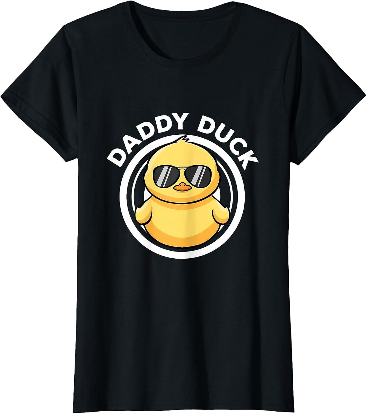 Daddy Duck Dad I Love Ducks Family Lover Funny Rubber Duck T-Shirt - Black