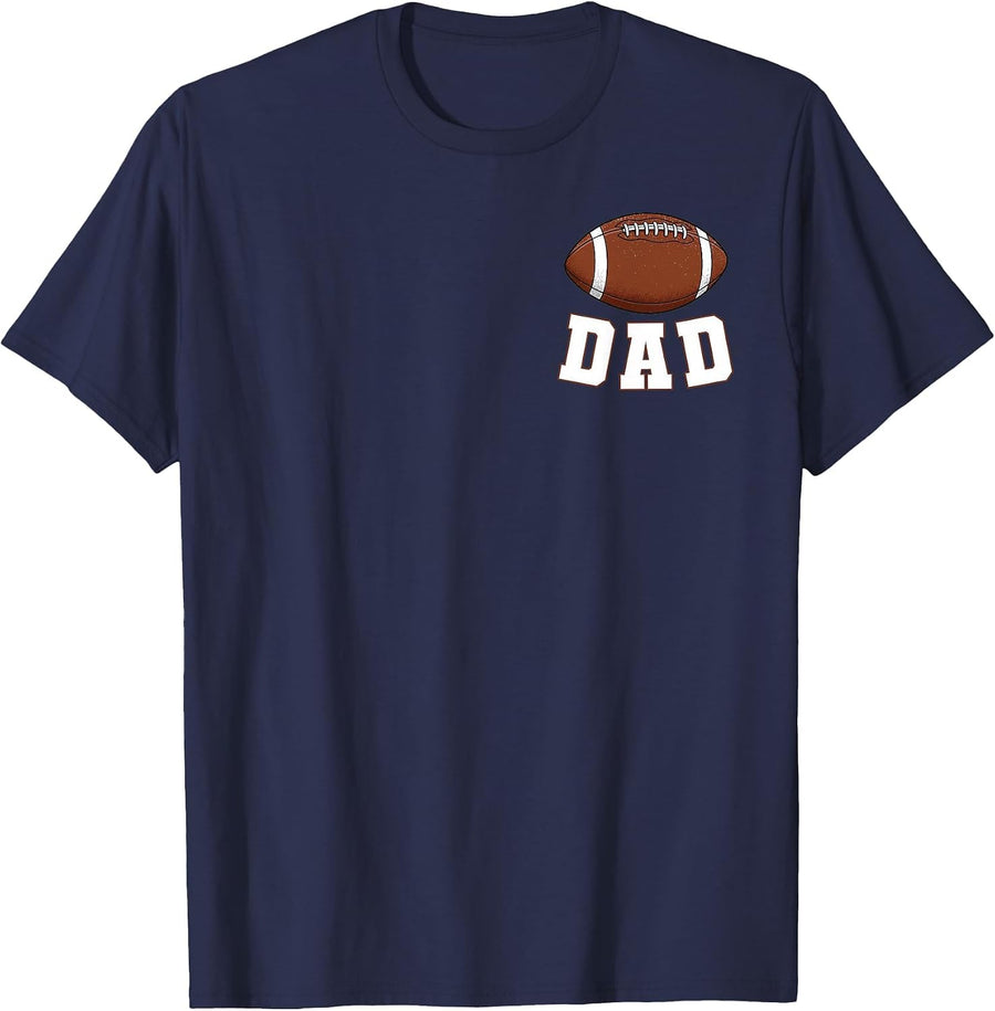 Dad of The Birthday Boy 1 Year Old Football Family Matching T-Shirt - Navy Blue