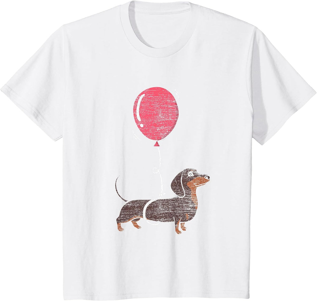 Balloon Dachshund T-Shirt - White