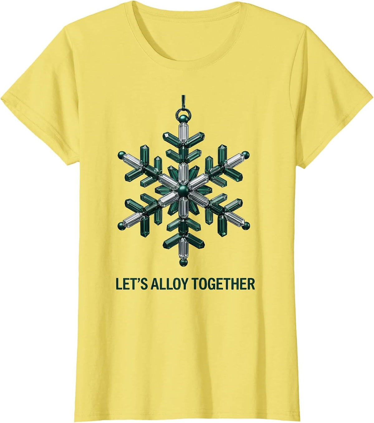 Let's Alloy Together Funny Science Chemistry Nerd Humor T-Shirt - Lemon Yellow