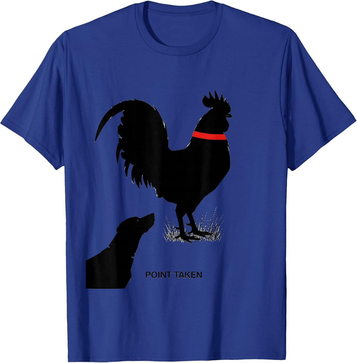 Point Taken Swiss International Pheasant Hunter Upland Bird T-Shirt - Royal Blue