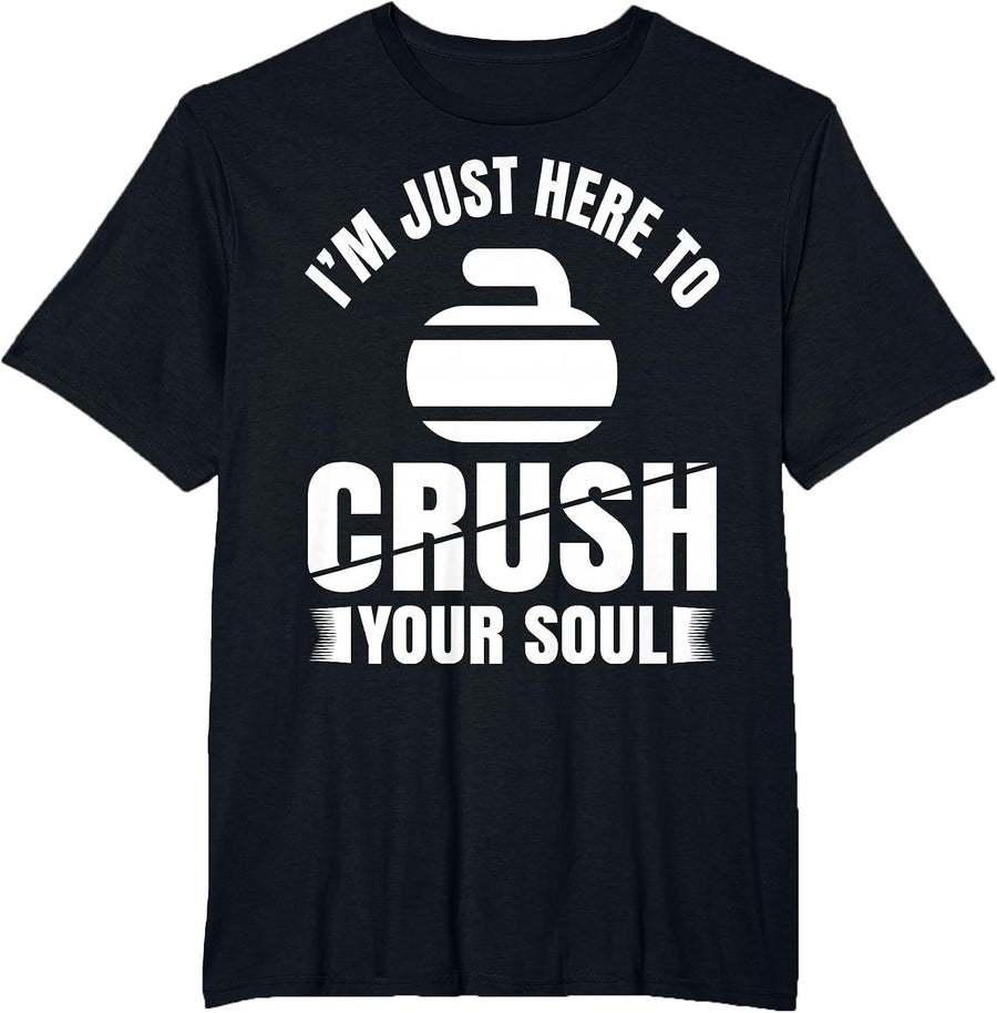 Curling Funny Curling Sport T-Shirt - Black
