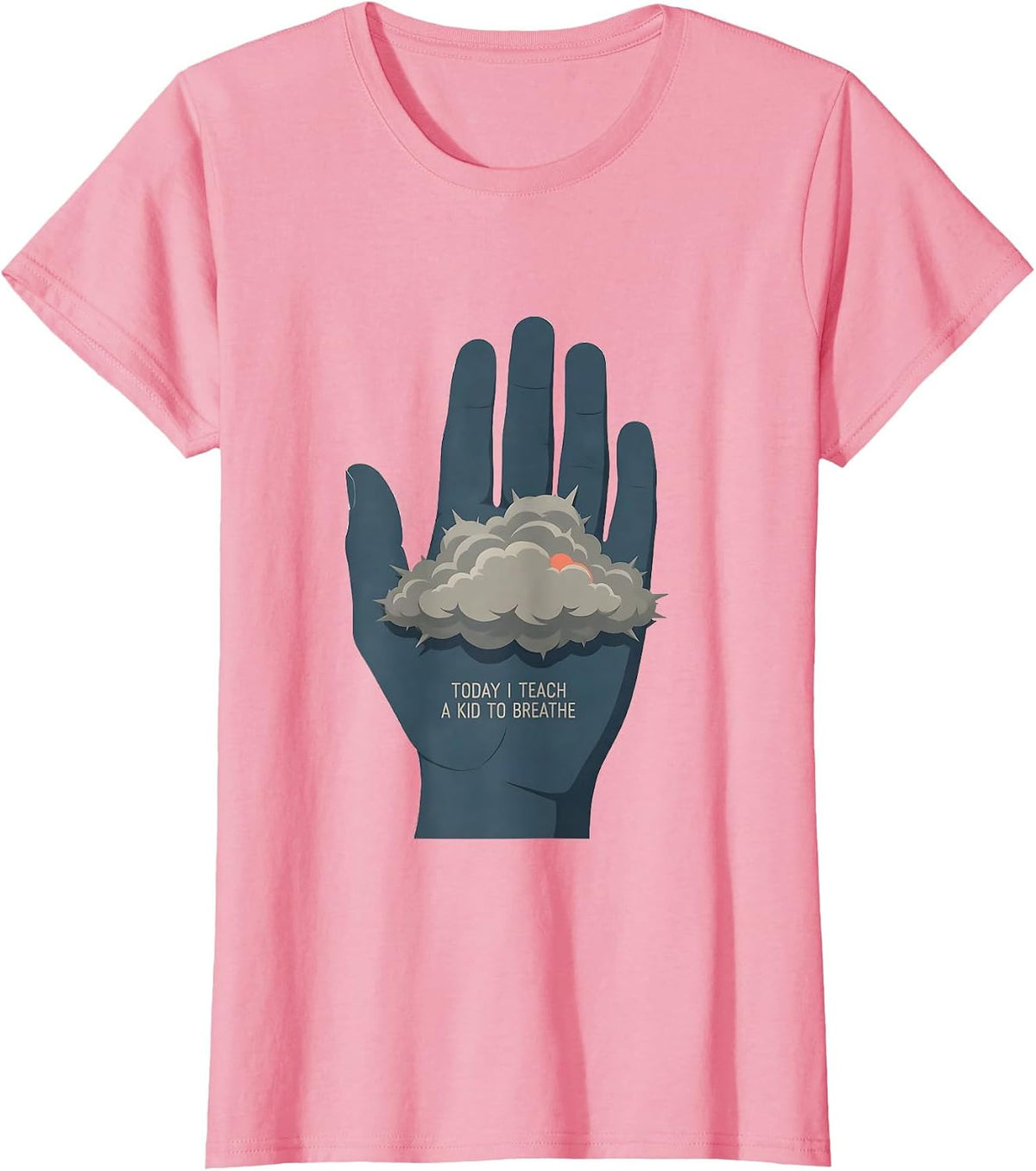 Women's Today I Teach A Kid To Breathe Funny Social Worker T-Shirt - Pink