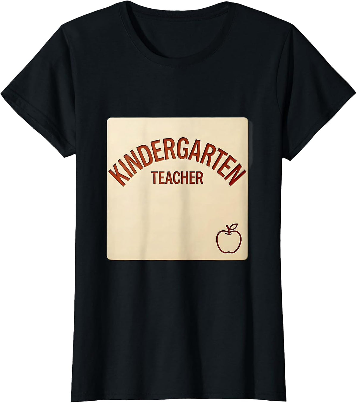 Kindergarten Teacher Cute Pencil Apple Back To School T-Shirt - Black