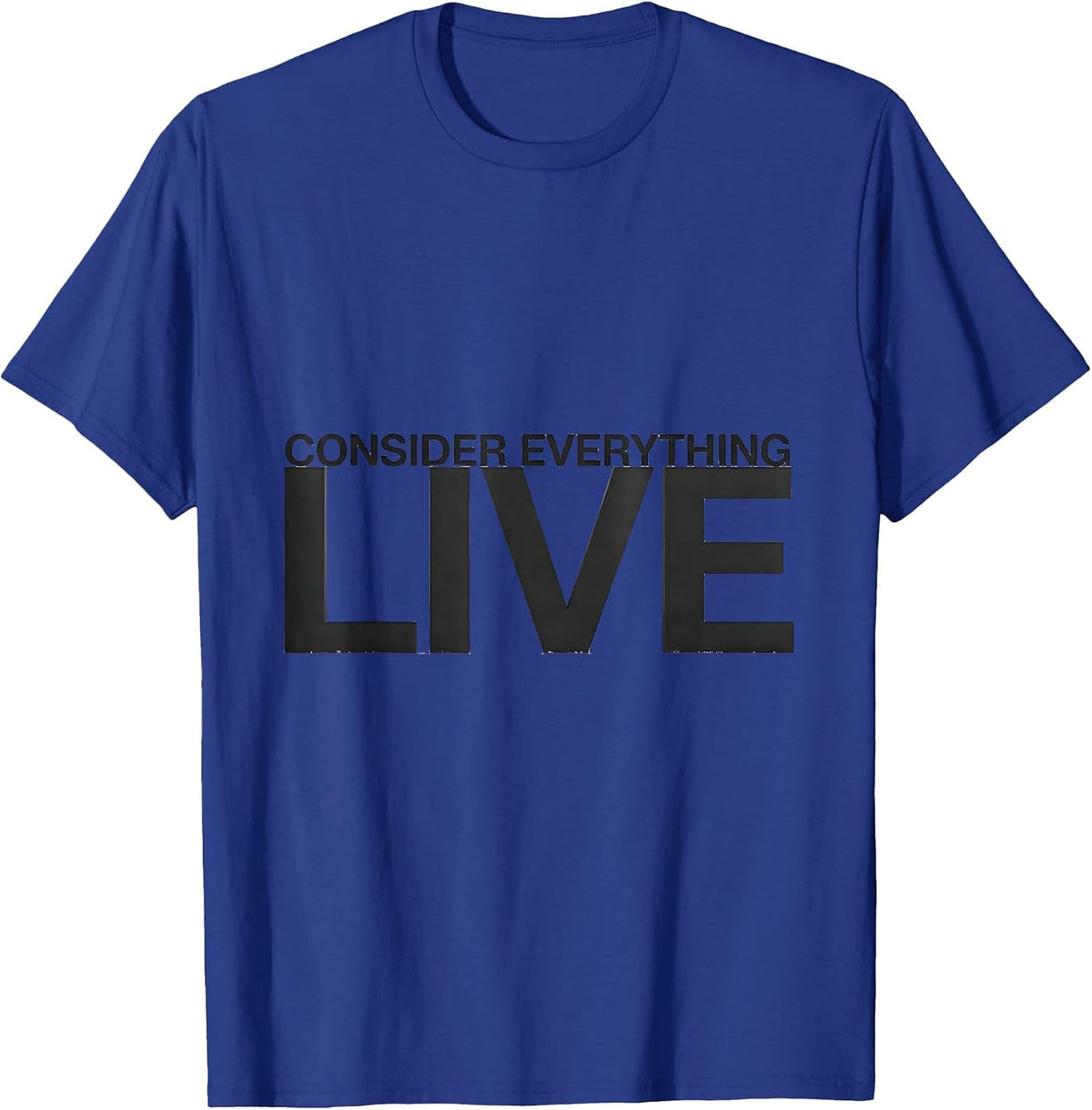 Consider Everything Live Funny Electrician Lineman Engineer T-Shirt - Royal Blue