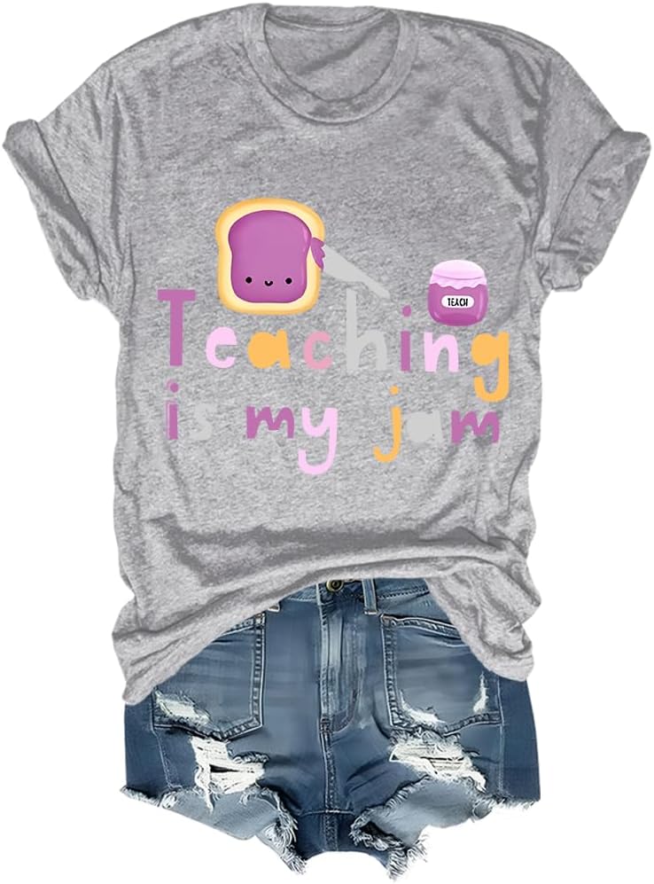 Teaching is My Jam Shirt, Teaching is My Jam Tshirt, Teaching is My Jam T-Shirt, Teaching is My Jam Tee, Unisex Shirt - Gray