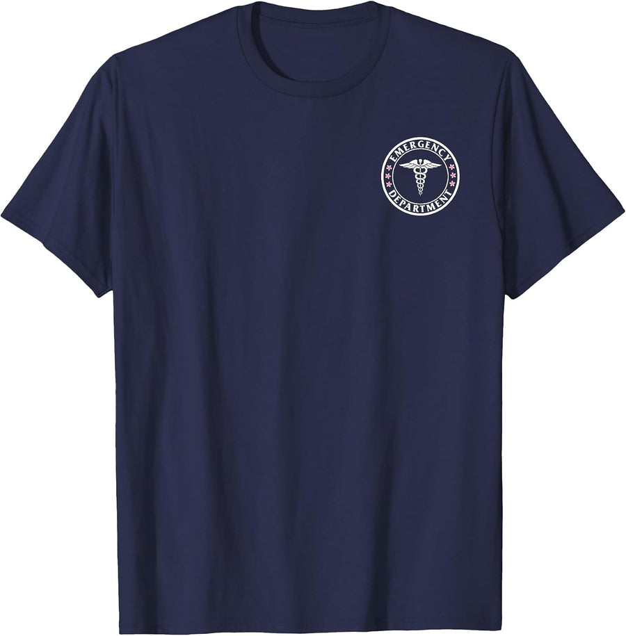 Emergency Department Registered Nurses Week ER RN ER Doctor T-Shirt - Navy Blue