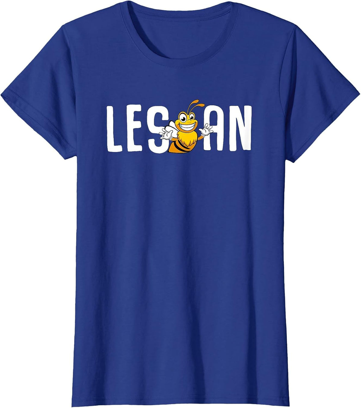 Lesbian Bee Les Bee an LGBT Gay Pride T-Shirt - Royal Blue