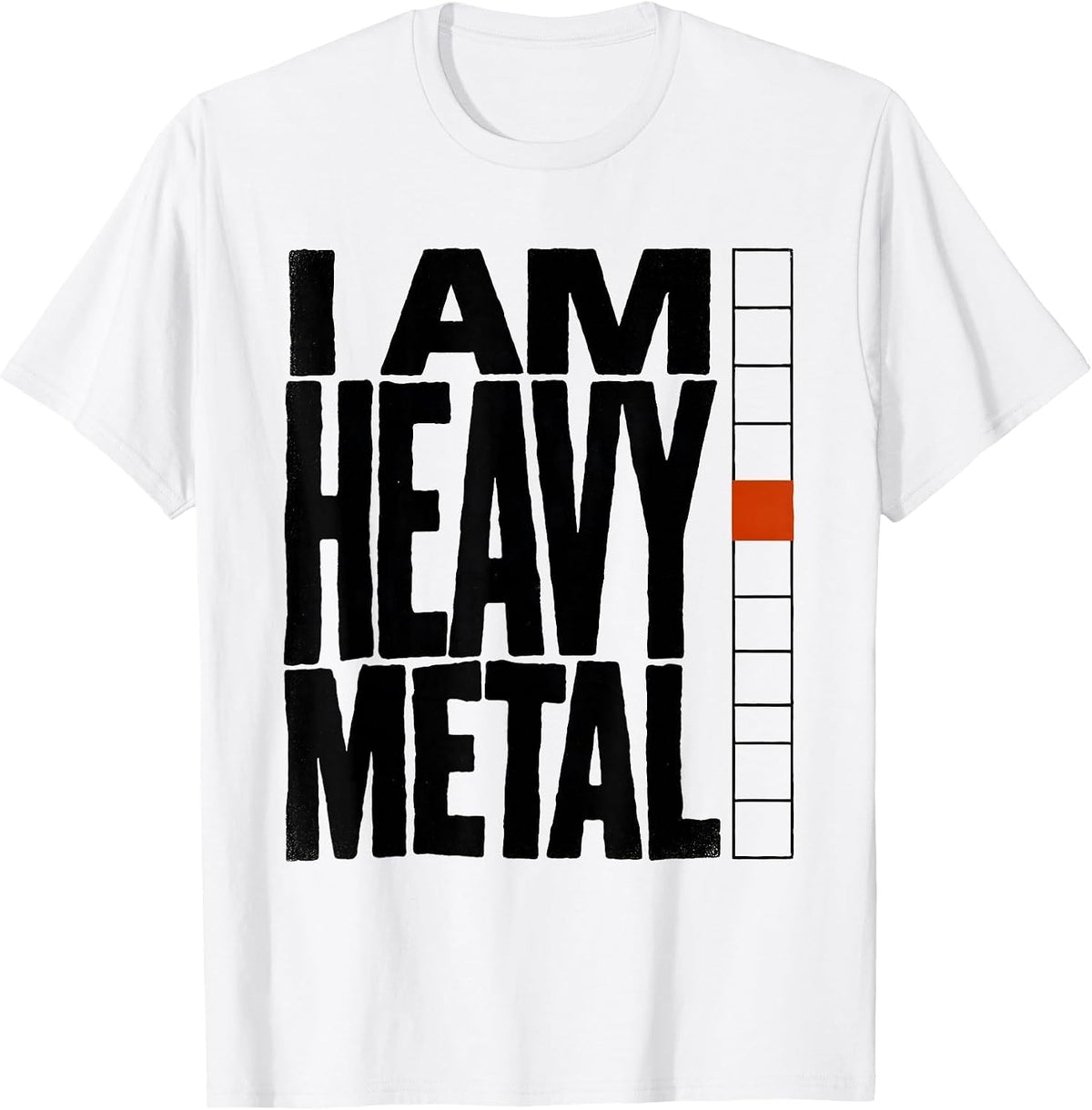Men's I Am Heavy Metal Funny Chemistry Science Humor T-Shirt - White