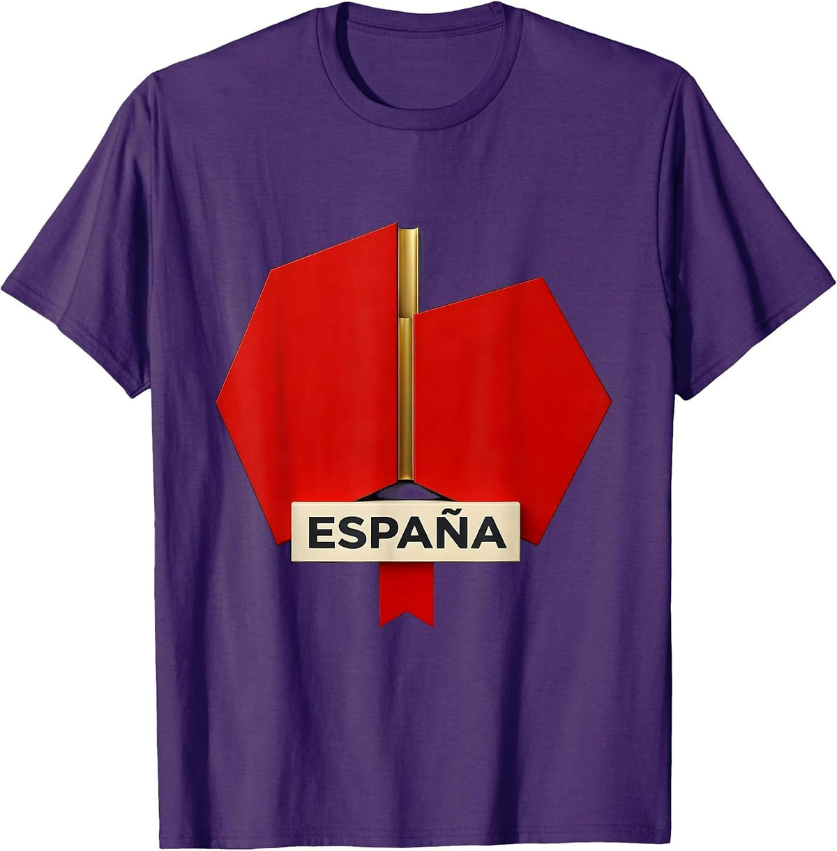 España Geometric Spanish Heritage National Pride Souvenir T-Shirt - Purple