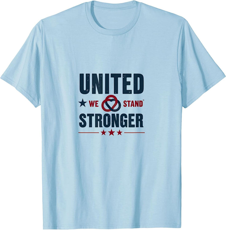 United We Stand Stronger Inauguration 2025 T-Shirt - Baby Blue