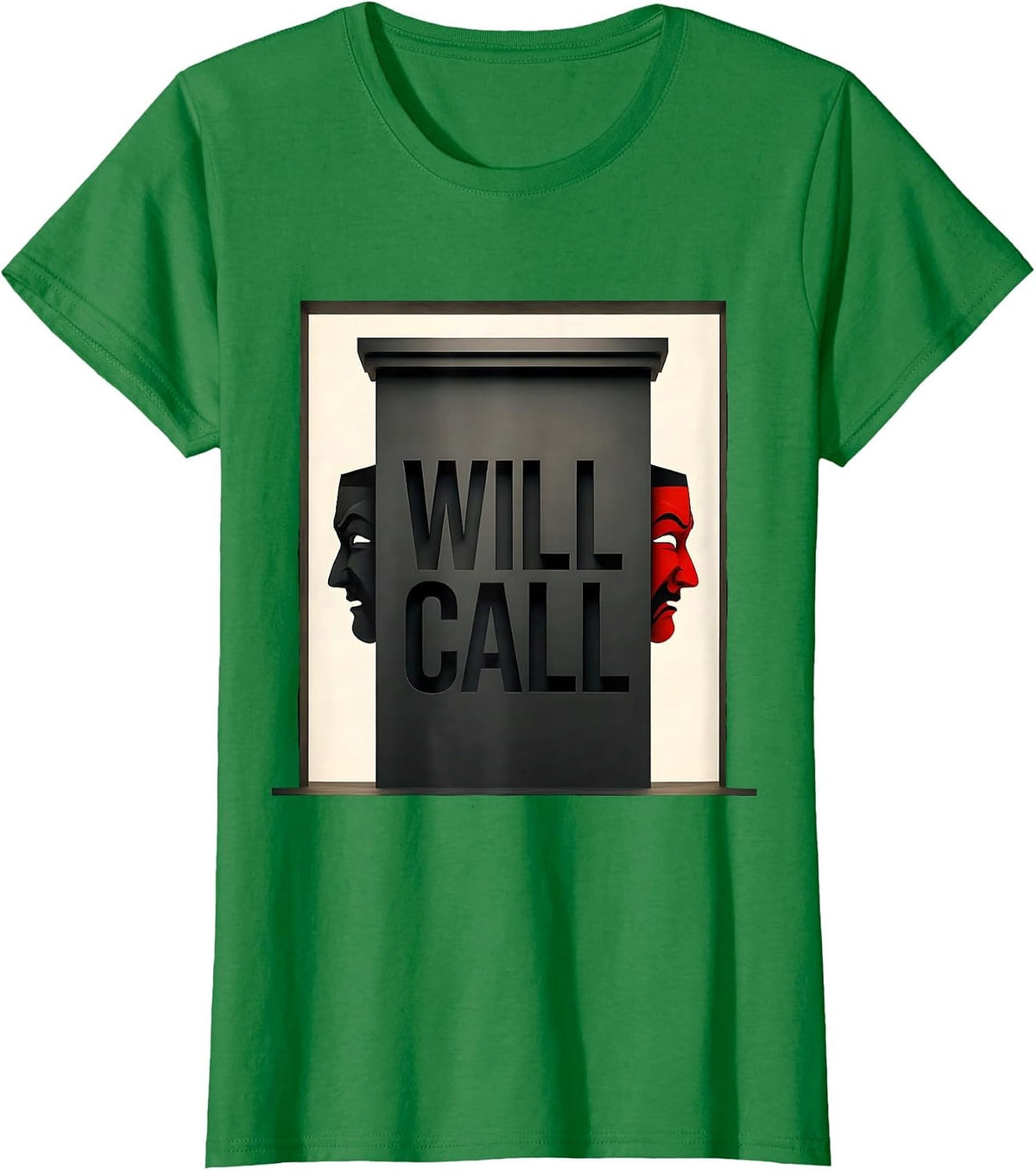 Women's Will Call Editorial Conceptual Shakespeare Literary Quote T-Shirt - Kelly Green