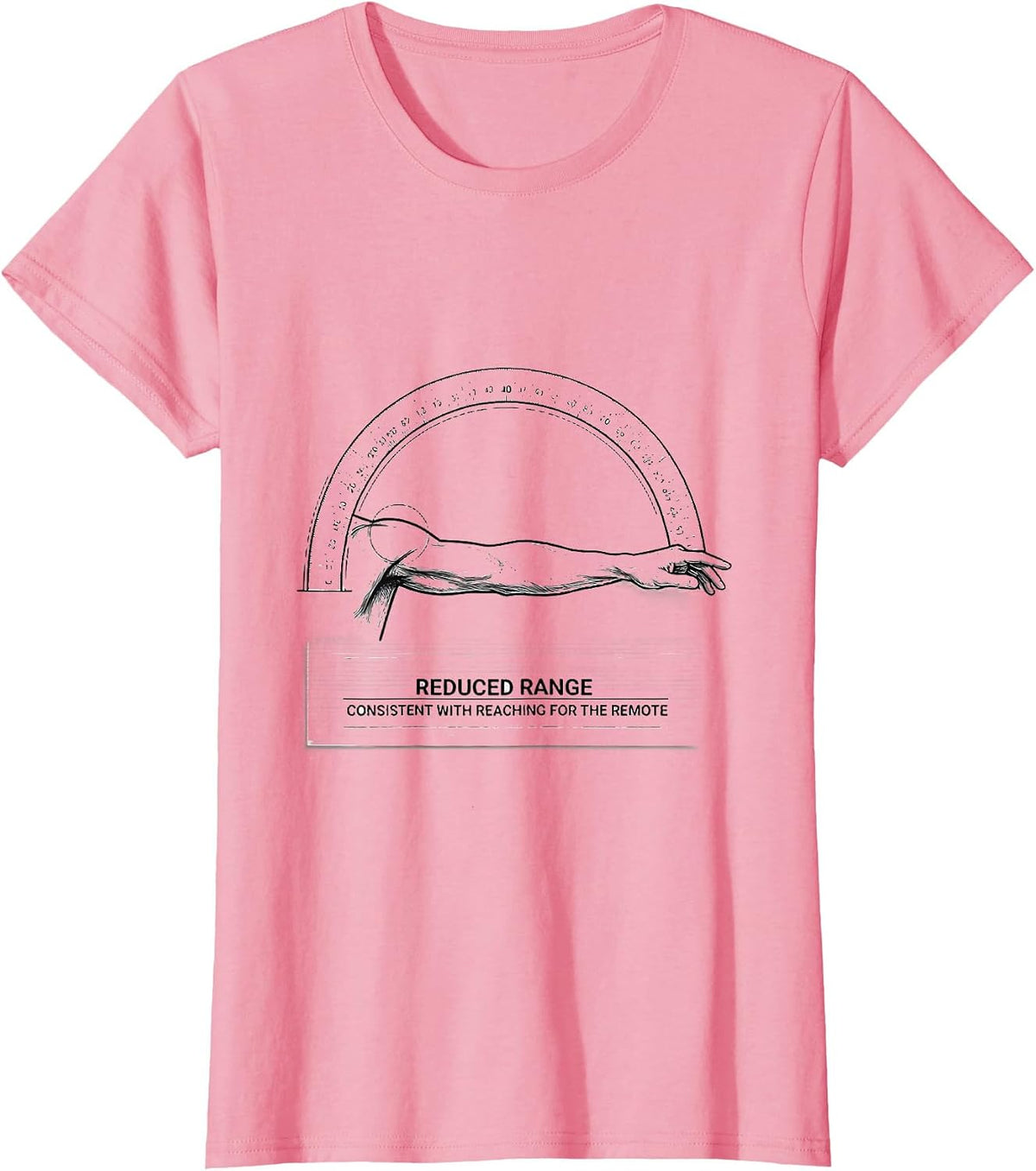 Women's Reduced Range, Consistent With Reaching For The Remote T-Shirt - Pink