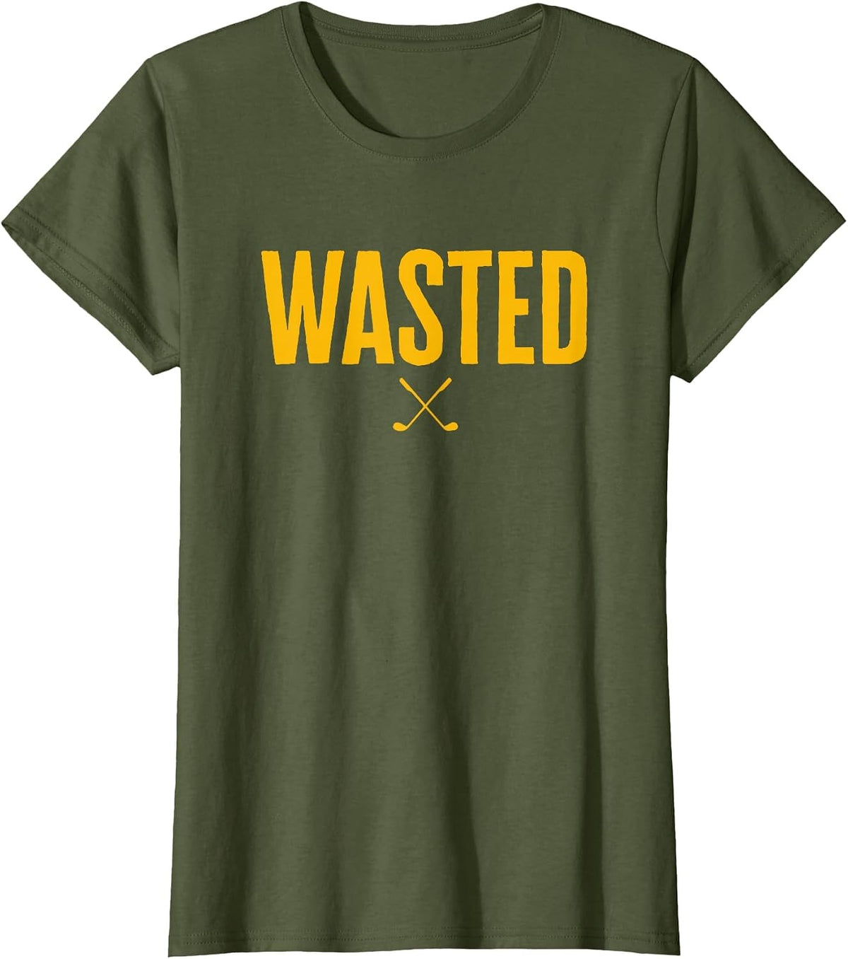 Waste Management Wasted Golf T-Shirt - Olive Green
