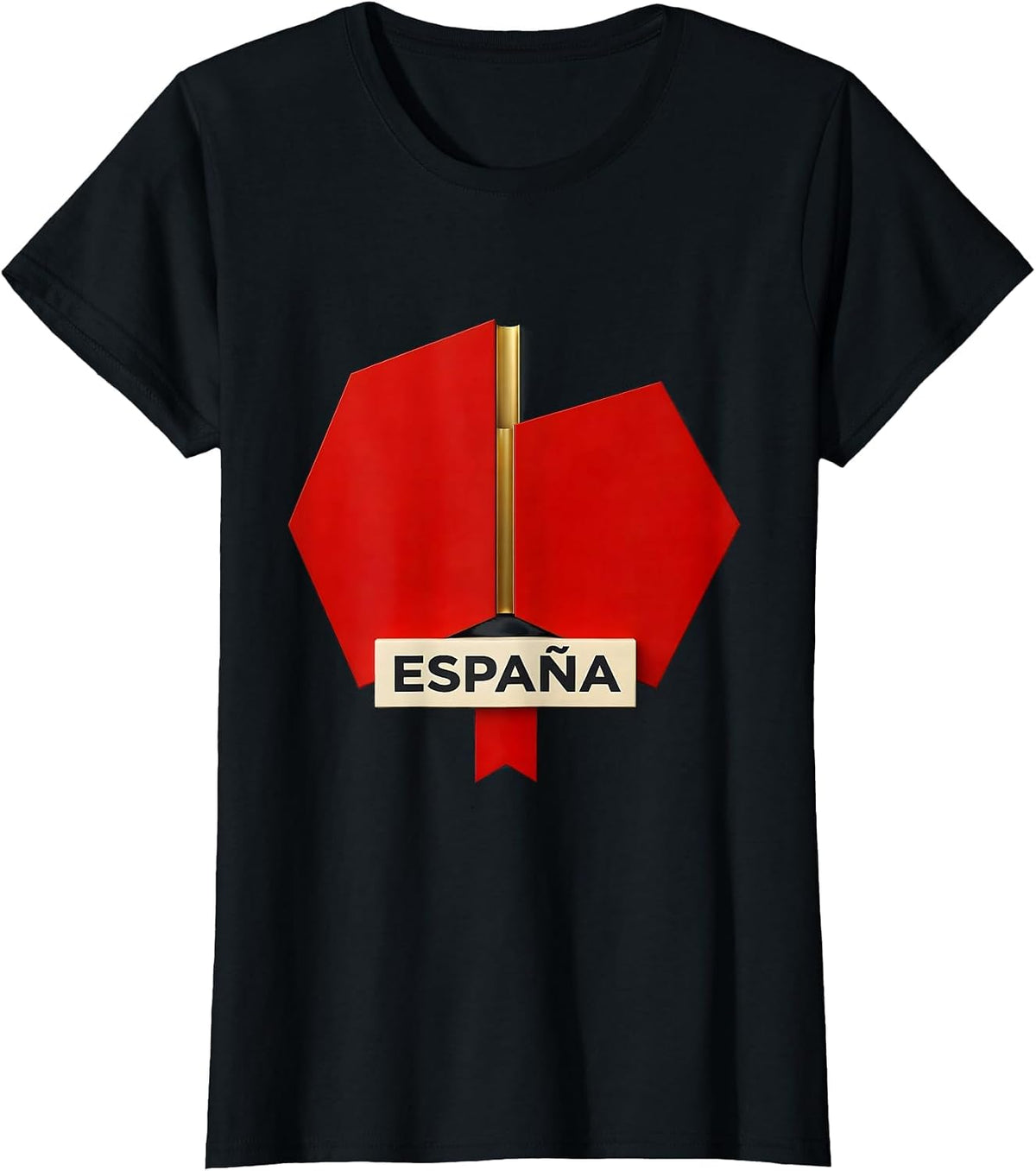 España Geometric Spanish Heritage National Pride Souvenir T-Shirt - Black