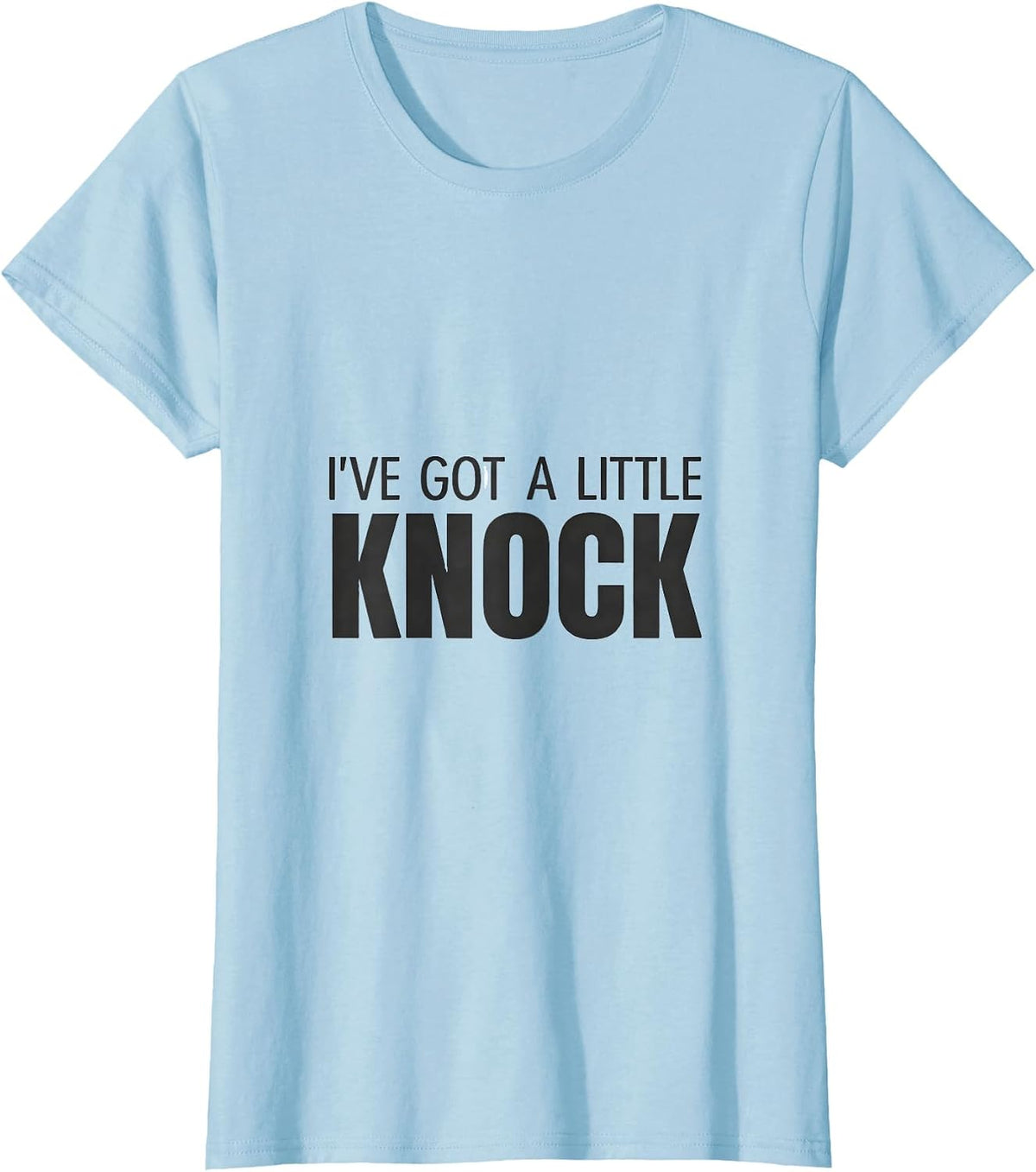 I've Got A Little Knock Funny Mechanic Car Engine Block T-Shirt - Baby Blue