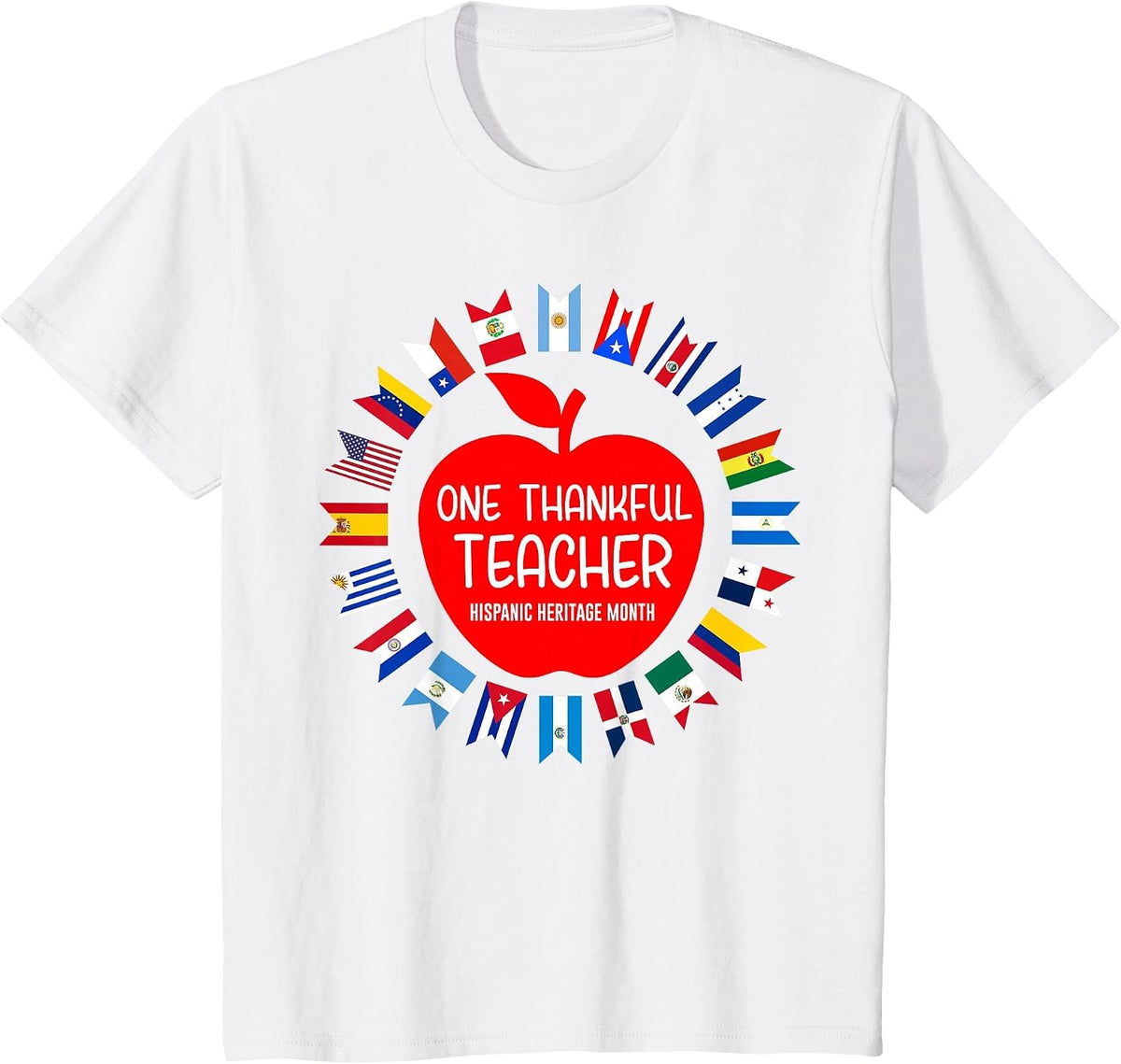 Teacher National Hispanic American Heritage Month 2023 T-Shirt - White
