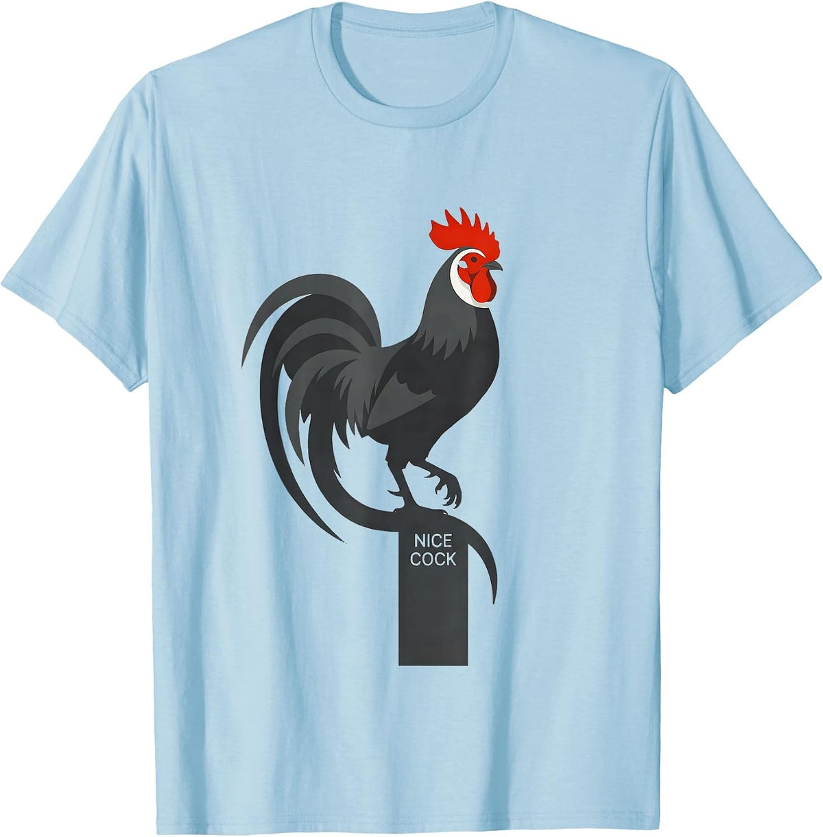 Men's Nice Cock Funny Pheasant Hunting Upland Bird Hunter Gift T-Shirt - Baby Blue