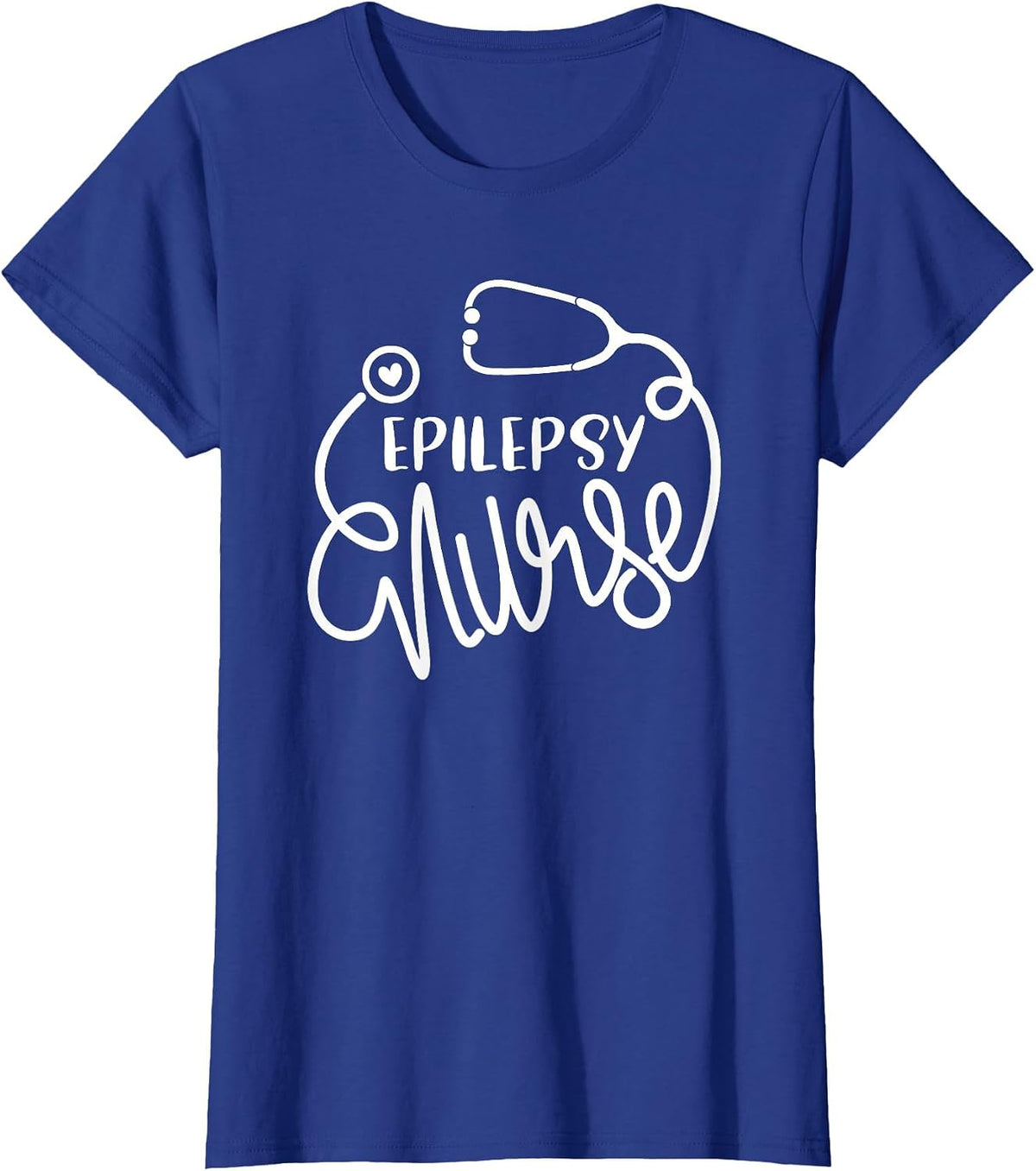 Epilepsy Nurse Cute Seizure Disorder Nursing Department RN T-Shirt - Royal Blue
