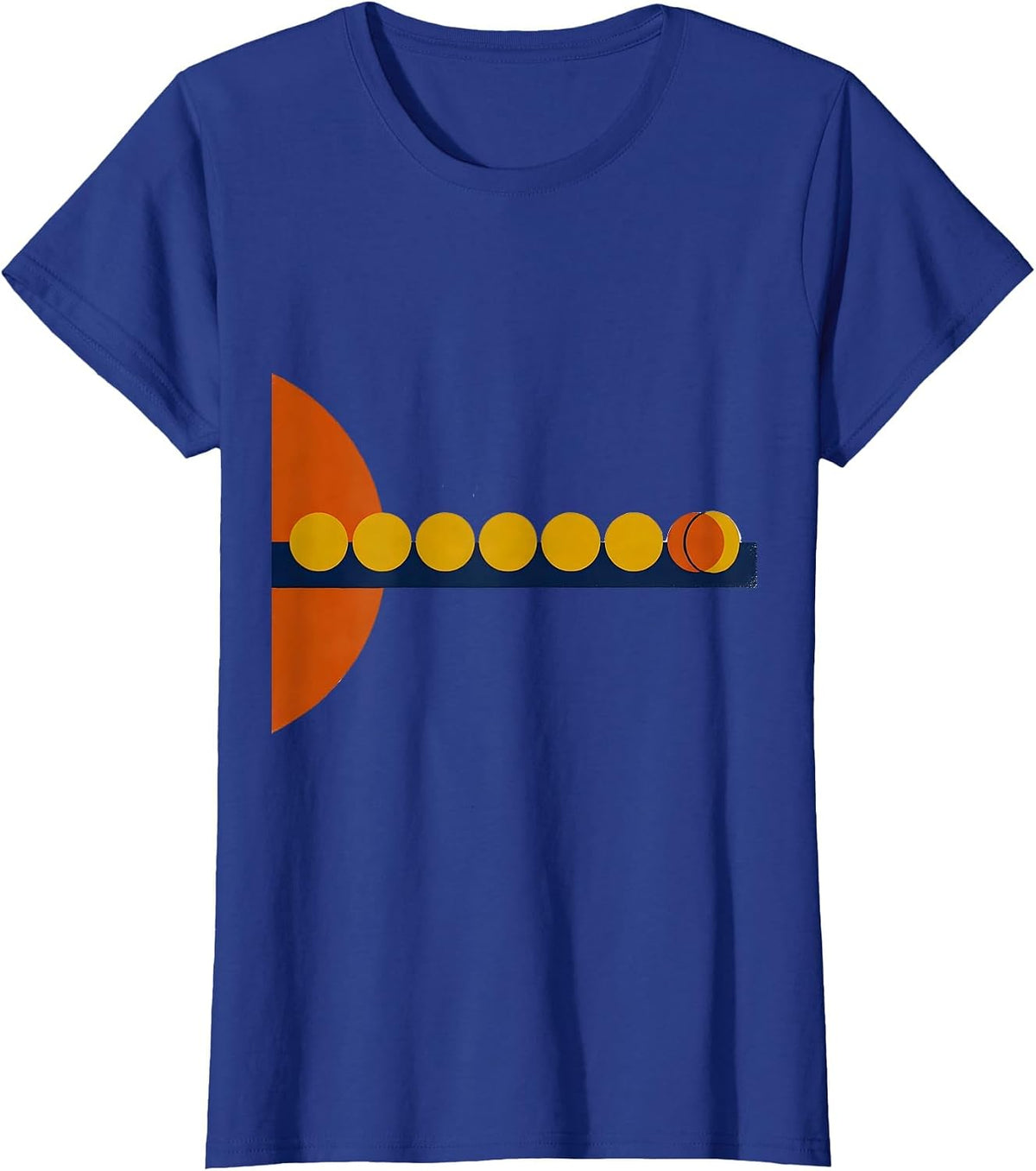 Women's Pluto Planet Solar System Funny Astronomy Science T-Shirt - Royal Blue