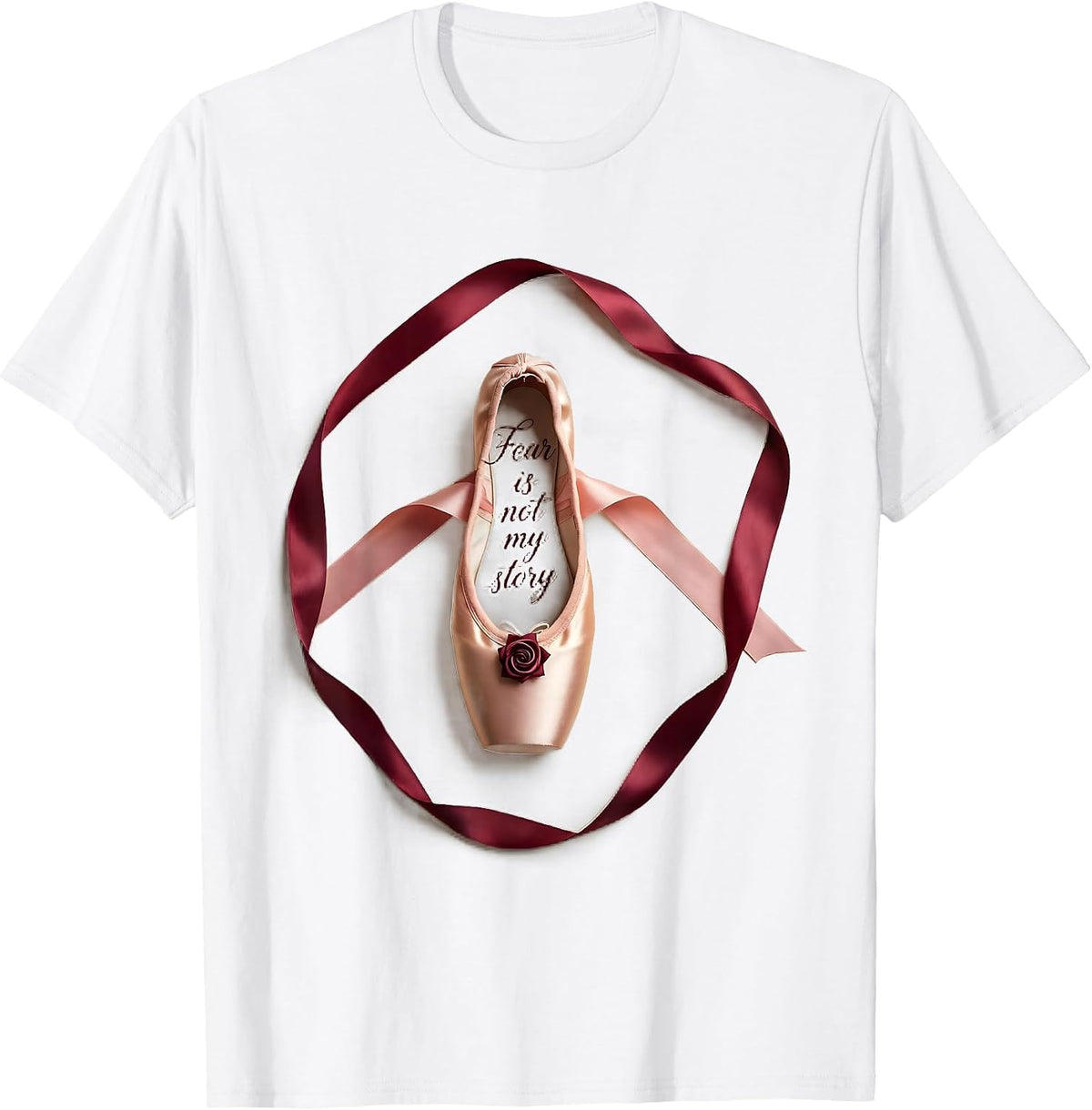 Men's Fear Is Not My Story Faith Over Fear Design T-Shirt - White