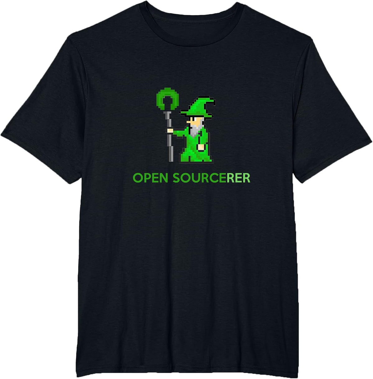 Open Sourcerer Developer Coder Open Sorcerer T-Shirt - Black