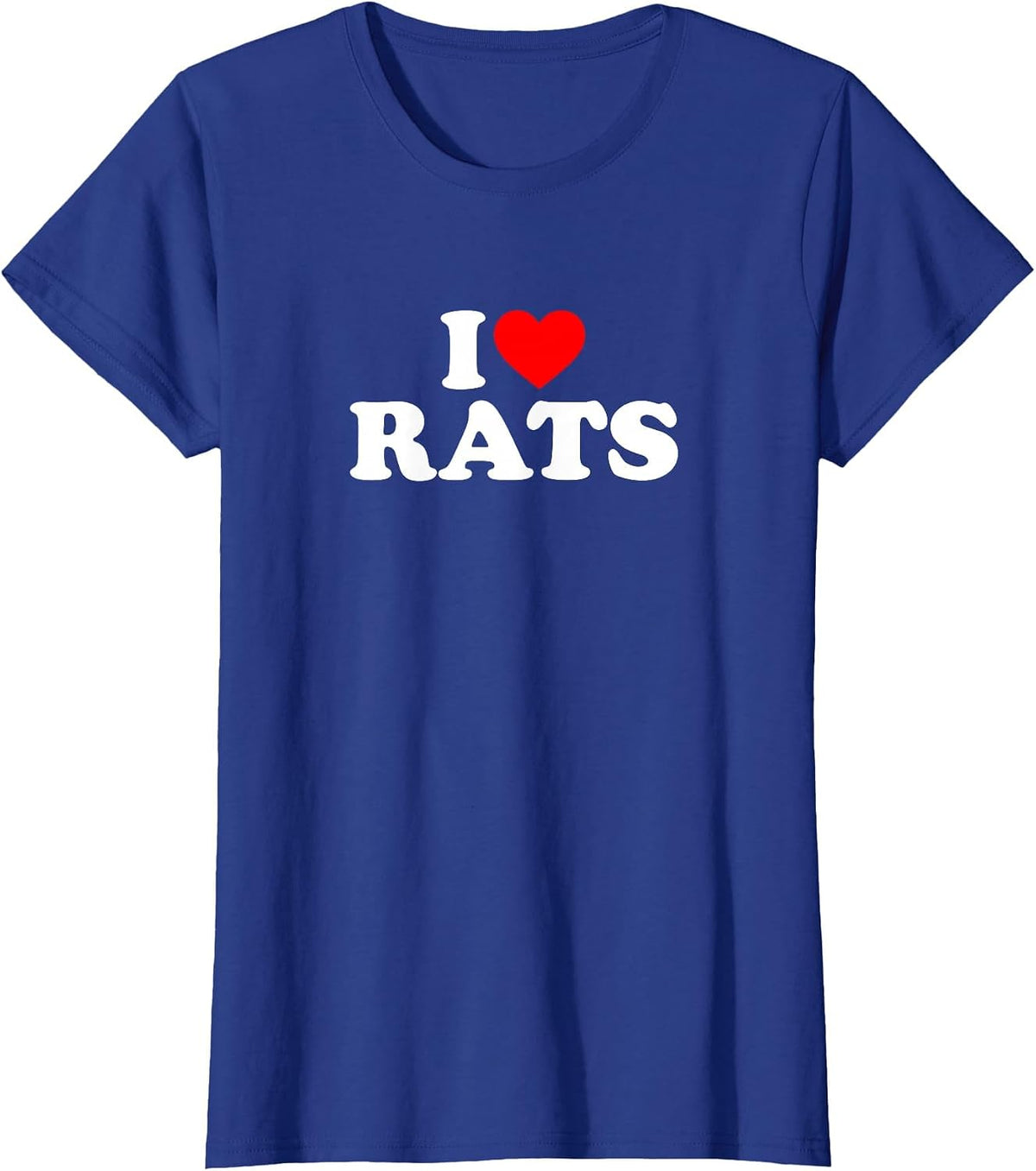 I Love Rats,I Heart Rats T-Shirt - Royal Blue