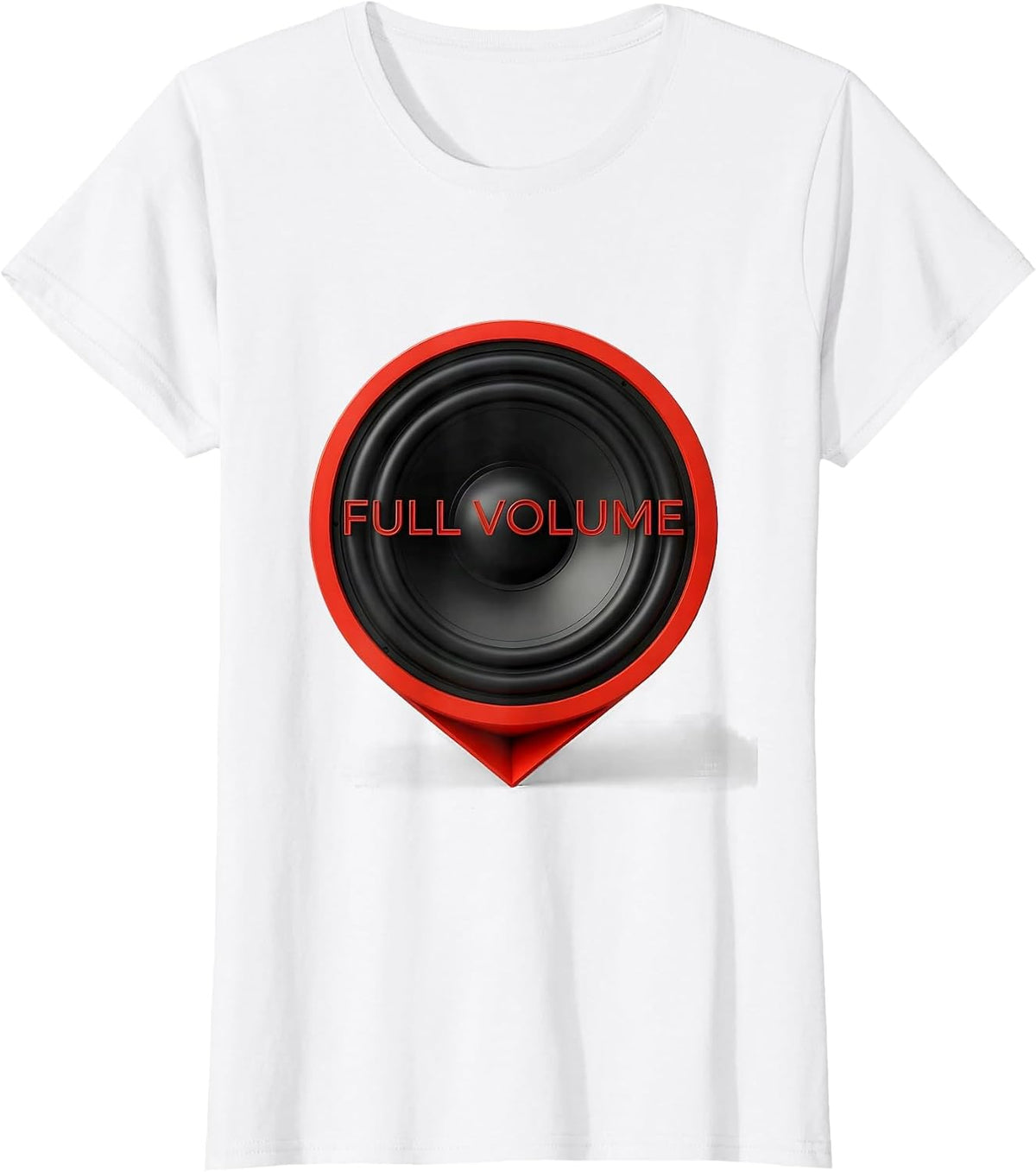 Women's Full Volume Geometric Thick Thighs R&B Vibes Music Humor T-Shirt - White