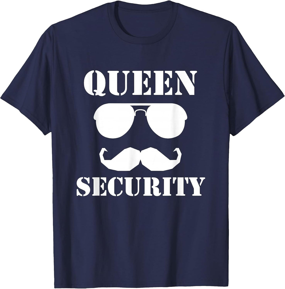 Queen Security Family Guardian Safety Patrol T-Shirt - Navy Blue